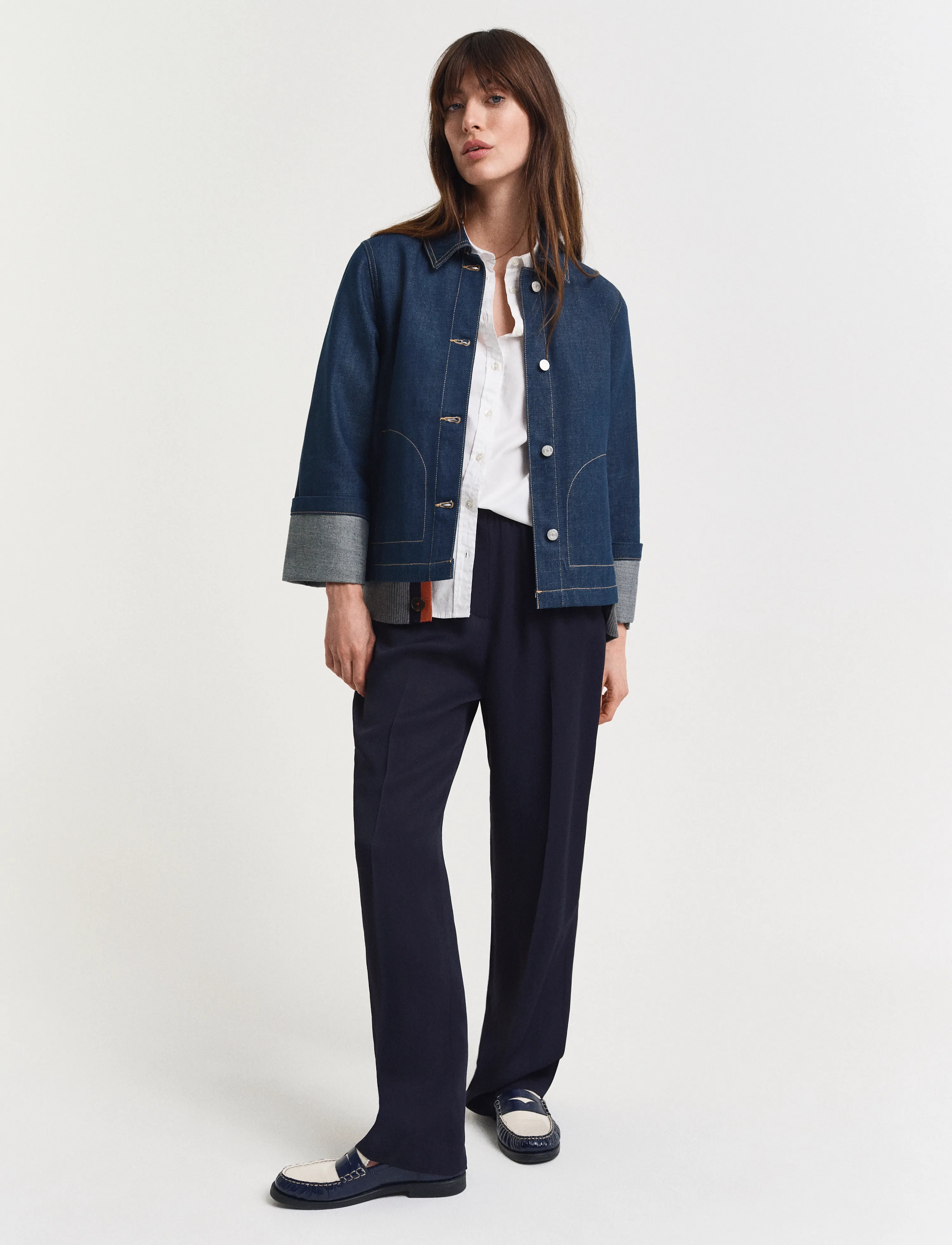 Gant - DENIM JACKET - frühlingsjacken - mid blue - 5
