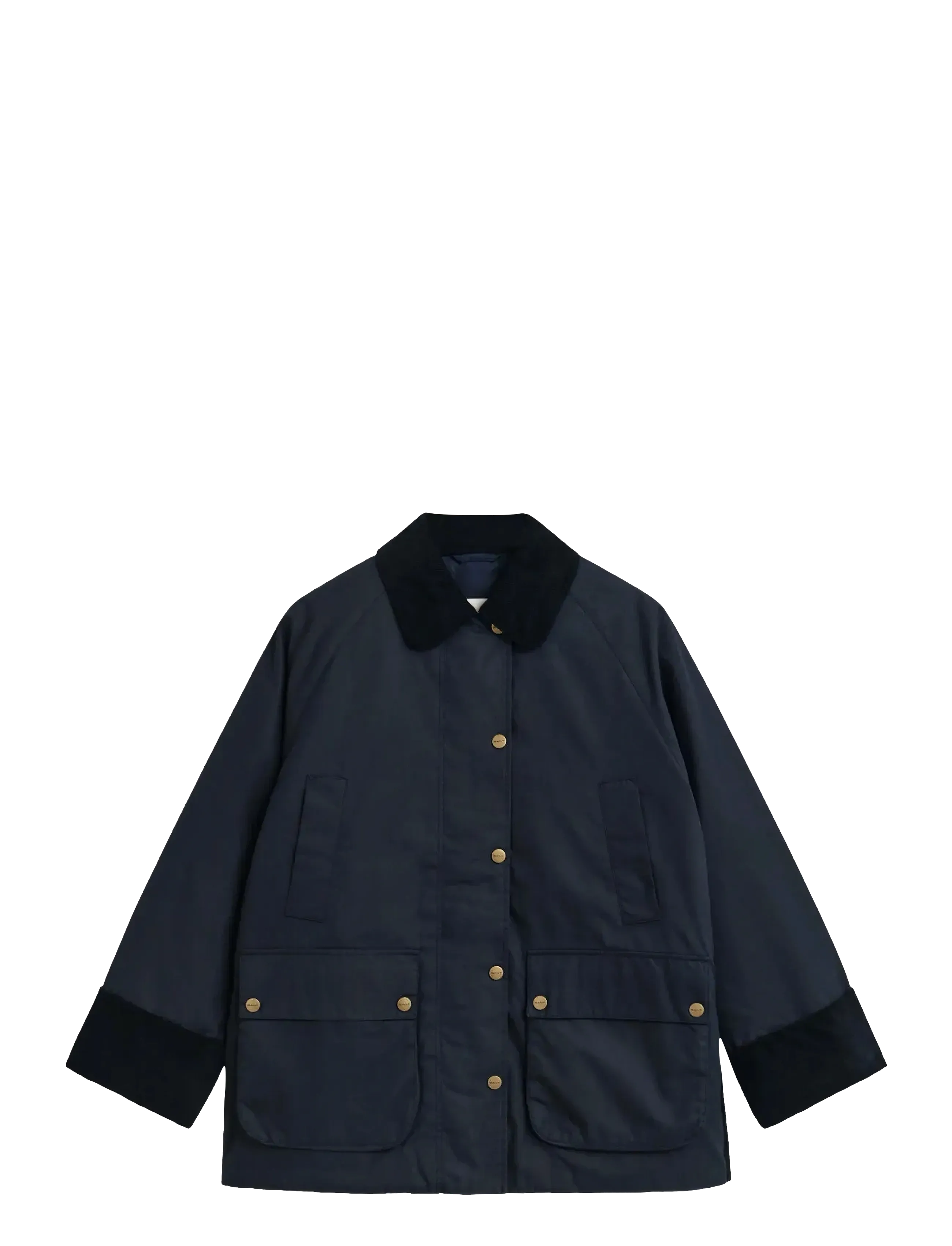 Gant - WAXED COTTON DOUBLE DECKER JACKET - yfirskyrtur - evening blue - 1