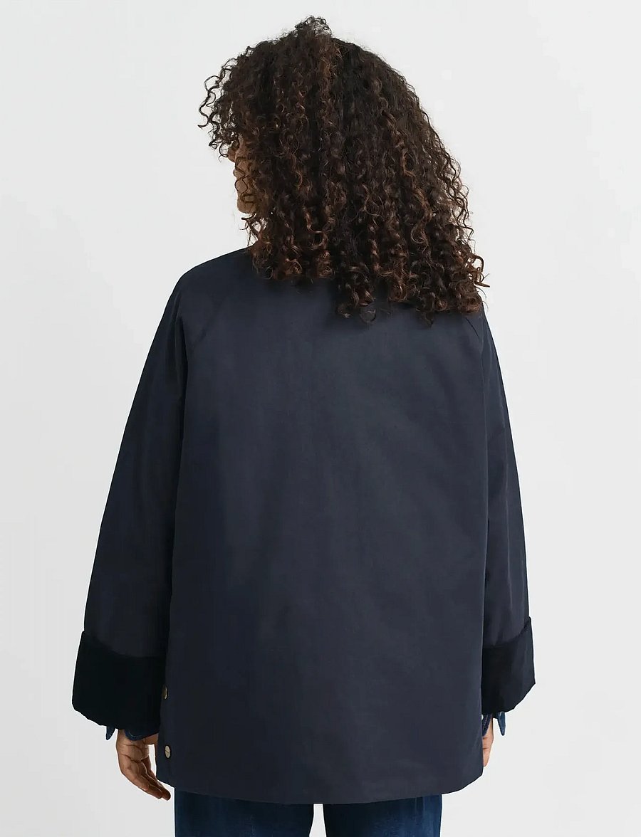 Gant - WAXED COTTON DOUBLE DECKER JACKET - yfirskyrtur - evening blue - 3