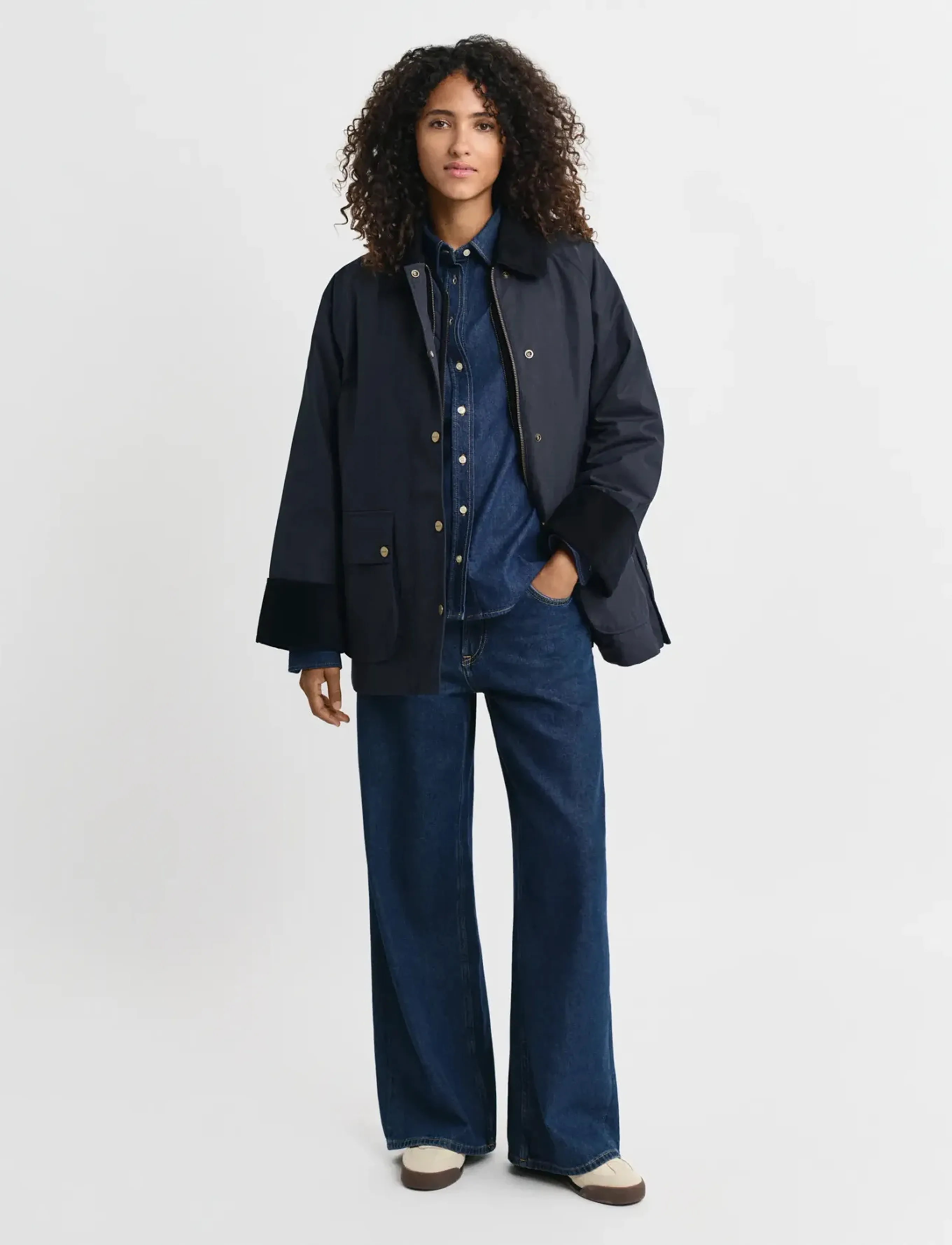 Gant - WAXED COTTON DOUBLE DECKER JACKET - yfirskyrtur - evening blue - 4