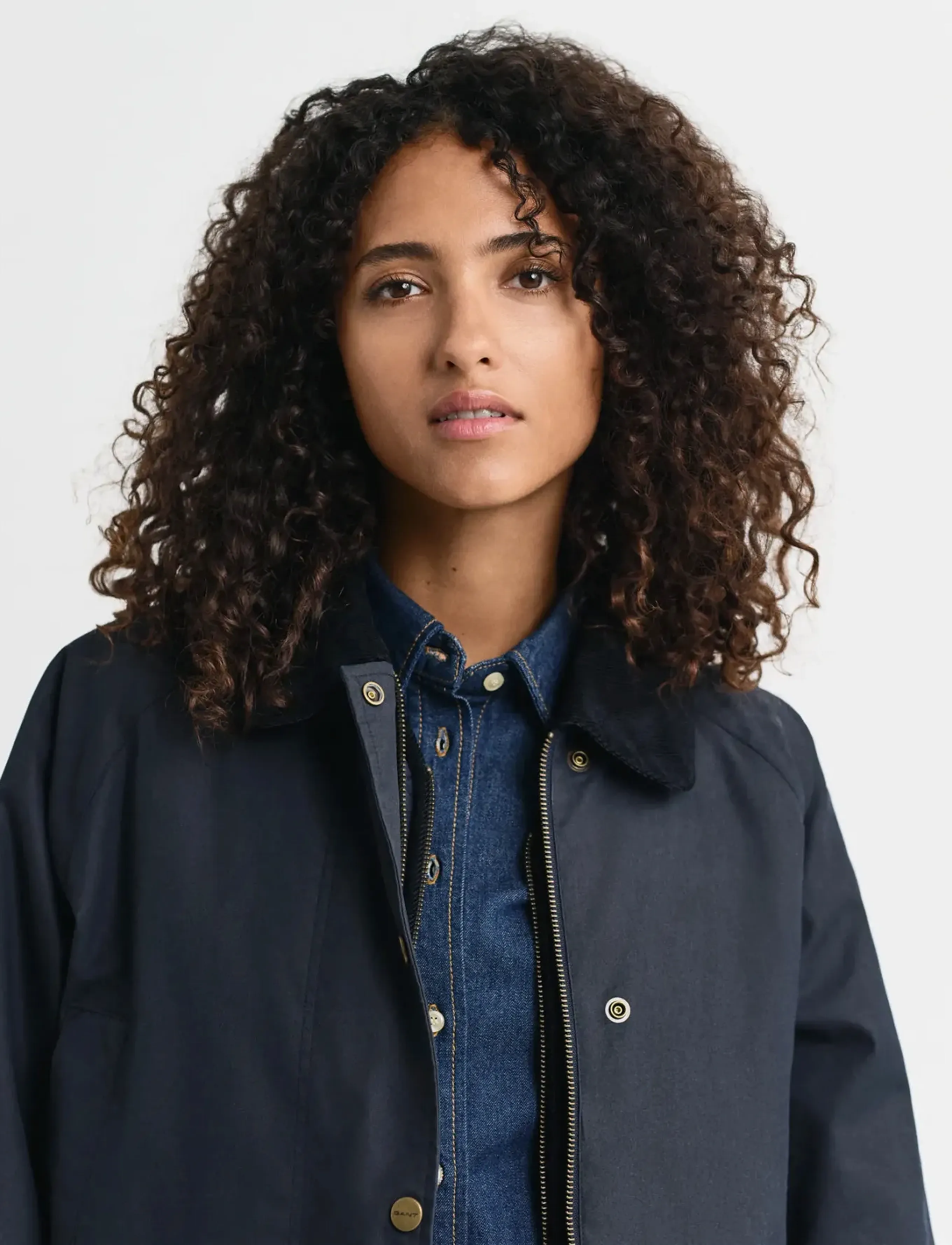 Gant - WAXED COTTON DOUBLE DECKER JACKET - yfirskyrtur - evening blue - 5