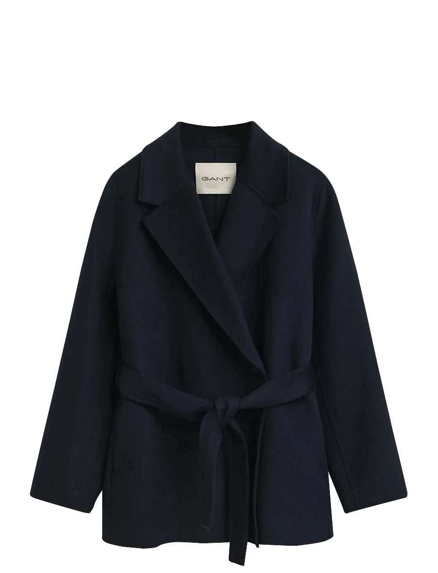 Gant - HANDSTITCHED BELTED JACKET - winterjacken - evening blue - 0