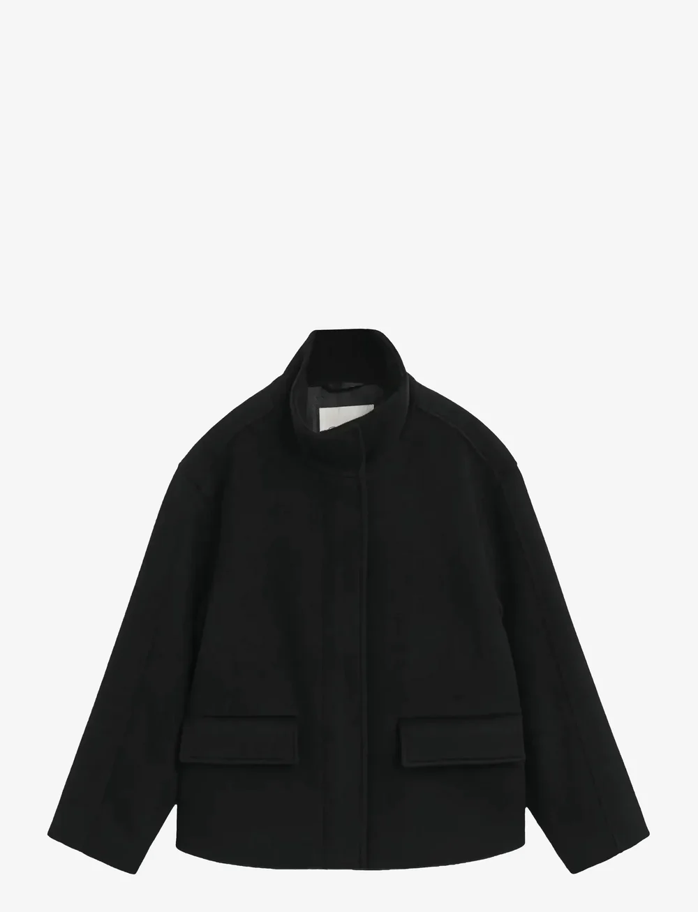 GANT - SHORT WOOL JACKET WITH ZIP - wollen jassen - black - 1