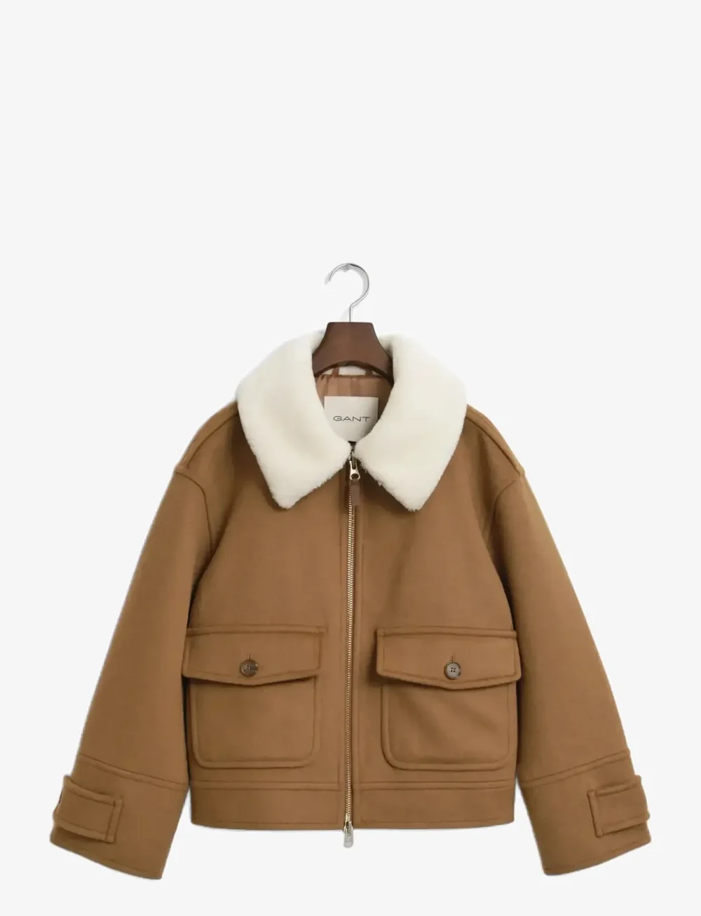 GANT - WOOL BLEND FLIGHT JACKET - vinterjakker - roasted walnut - 1