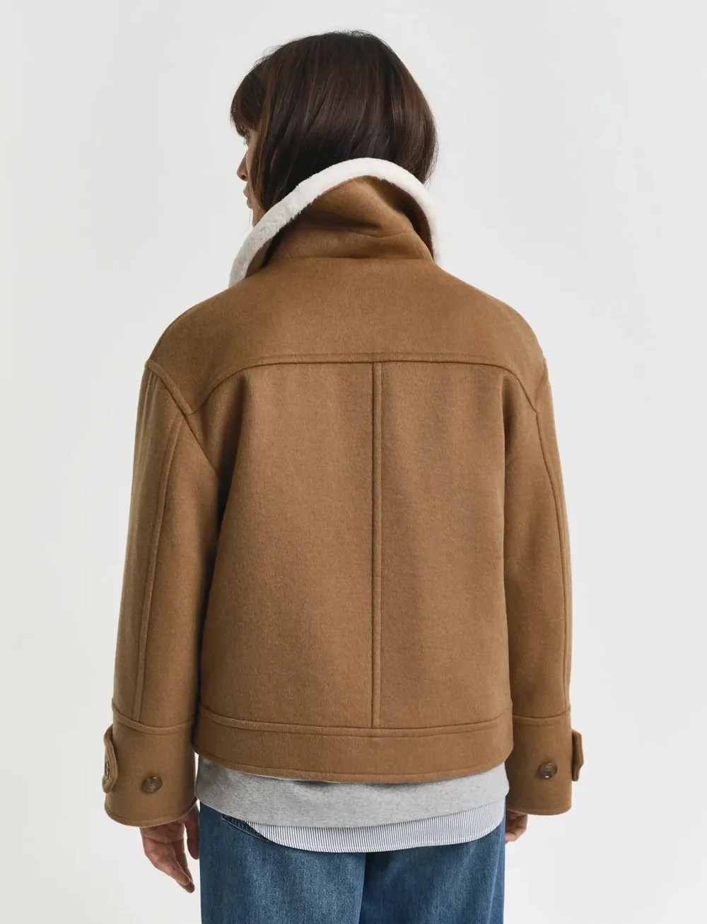 GANT - WOOL BLEND FLIGHT JACKET - vinterjakker - roasted walnut - 4