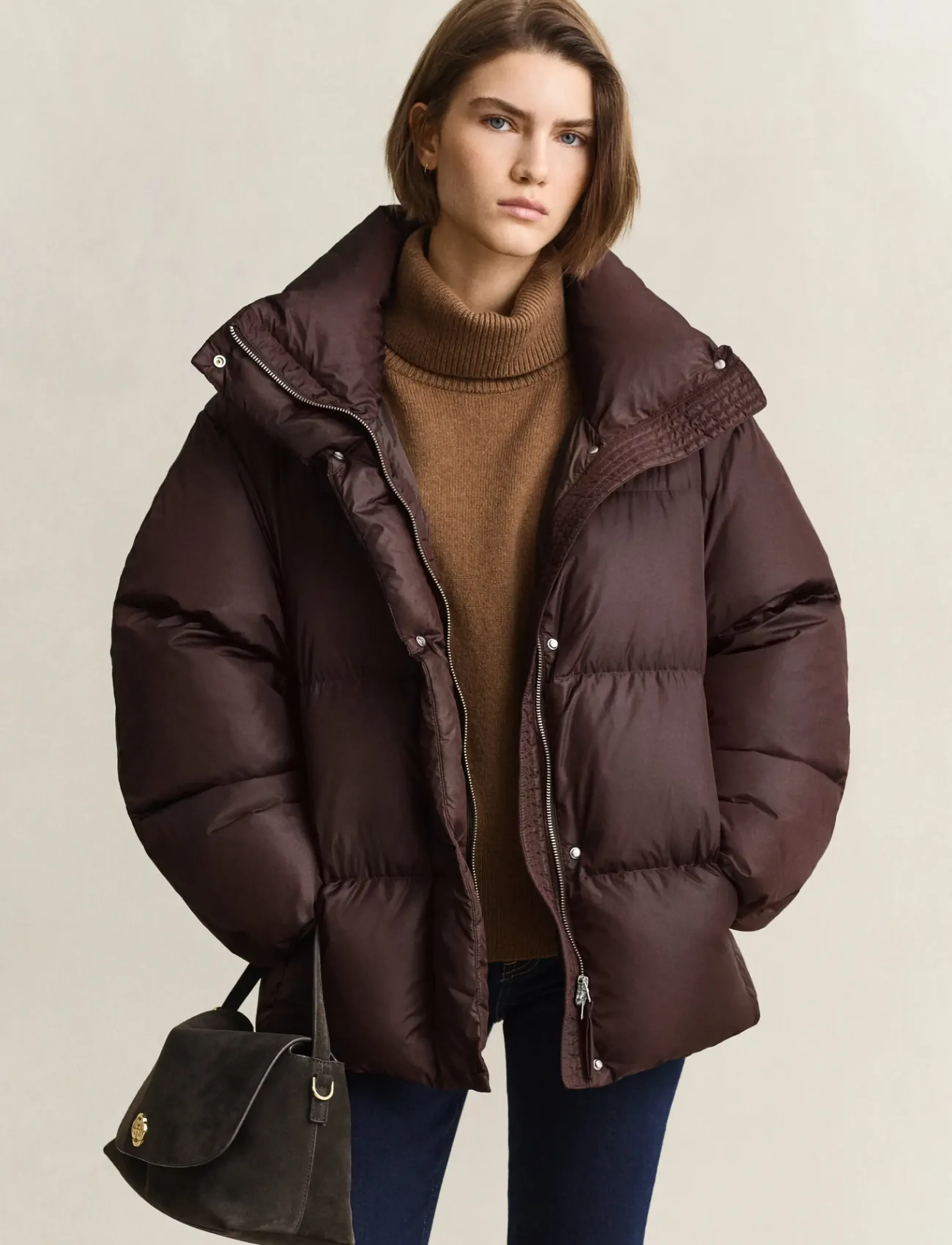 Gant RELAXED DOWN JACKET - Modetrends - DEEP BROWN / brown