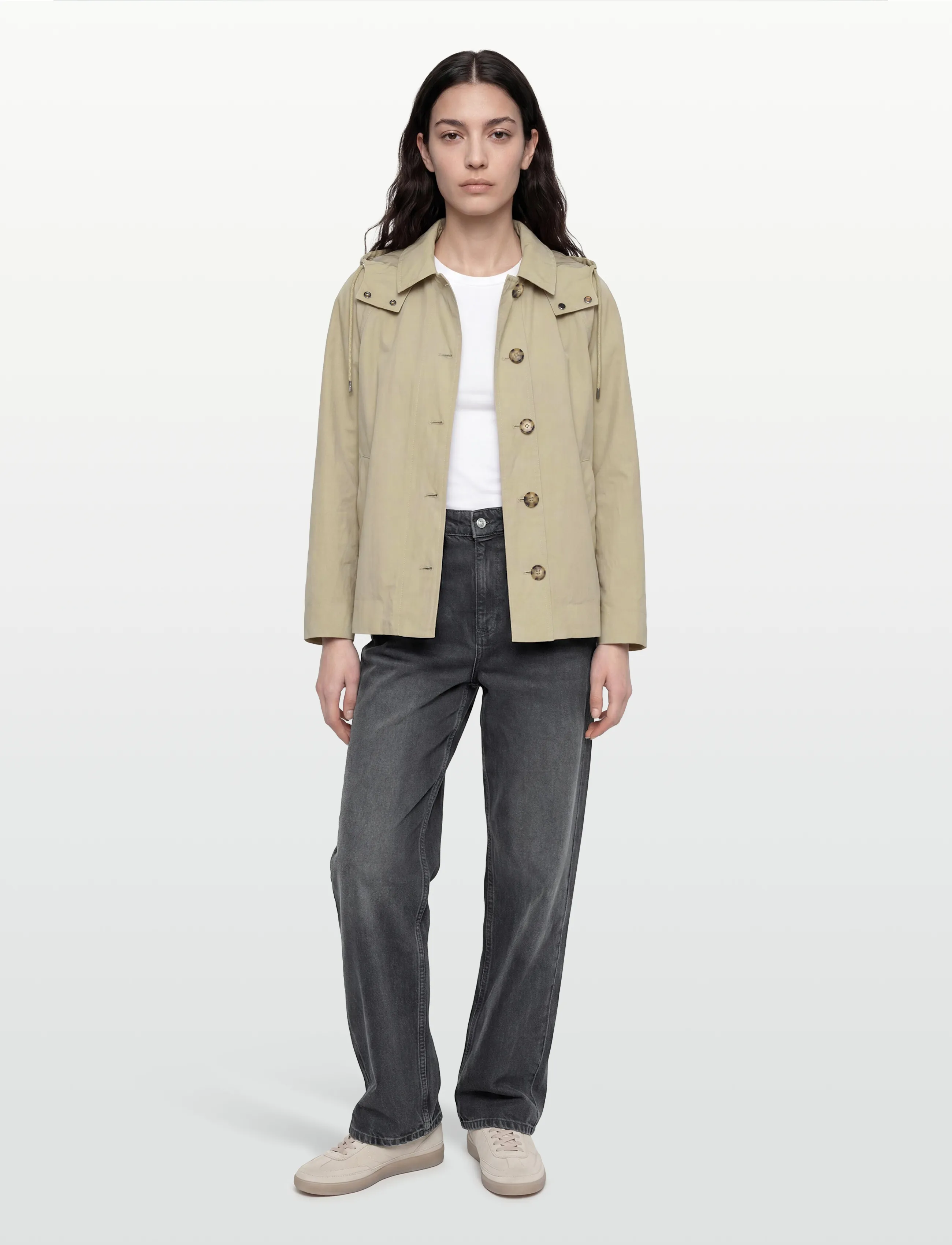Gant Wind Jacket, Kvinder, Vindjakke, Beige, Str: XL