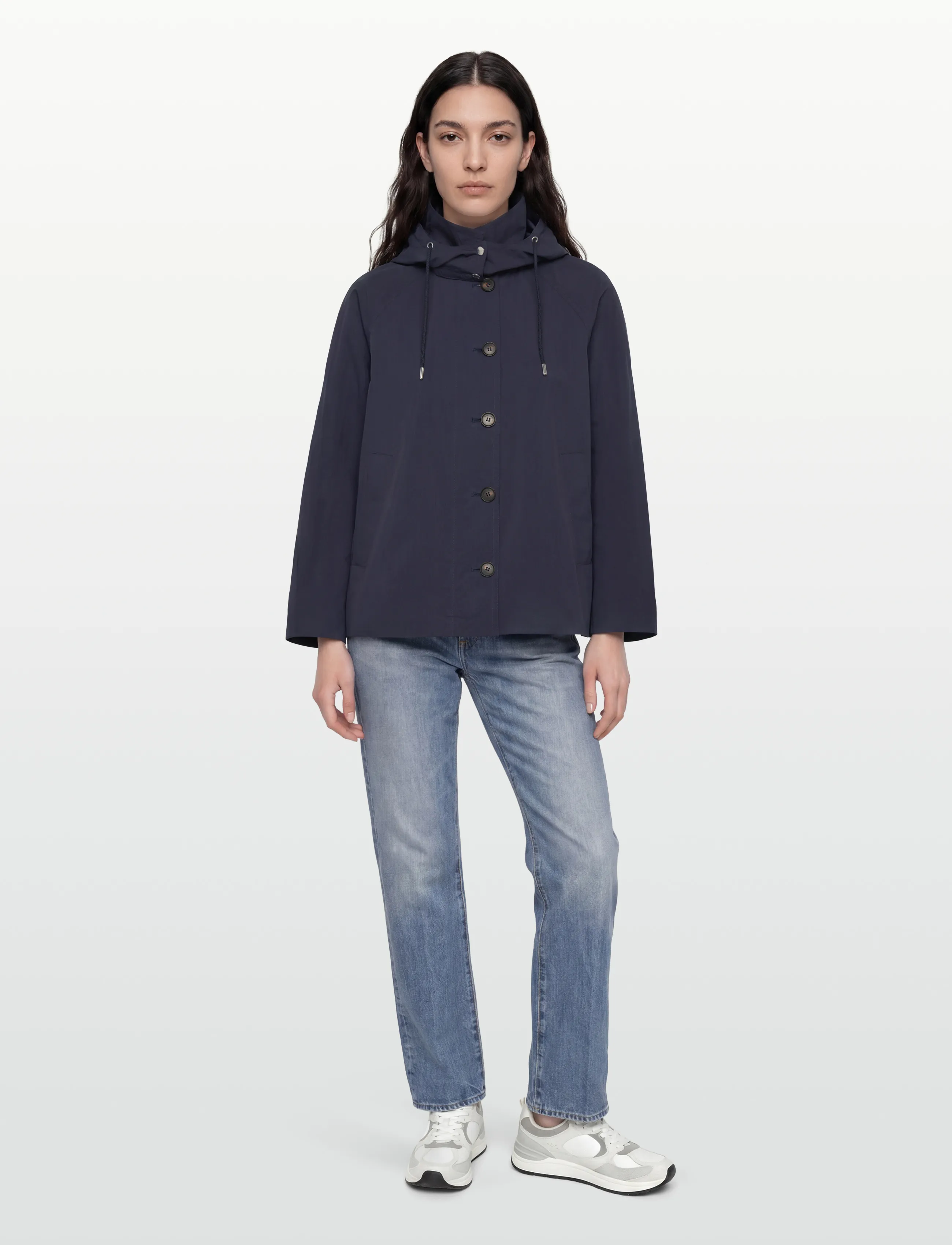 Gant Wind Jacket, S, Jackets, Marineblau - Windbreakers, Frauen