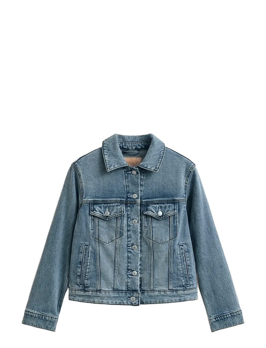 Gant - DENIM TRUCKER JACKET - semi light blue broken in - 1