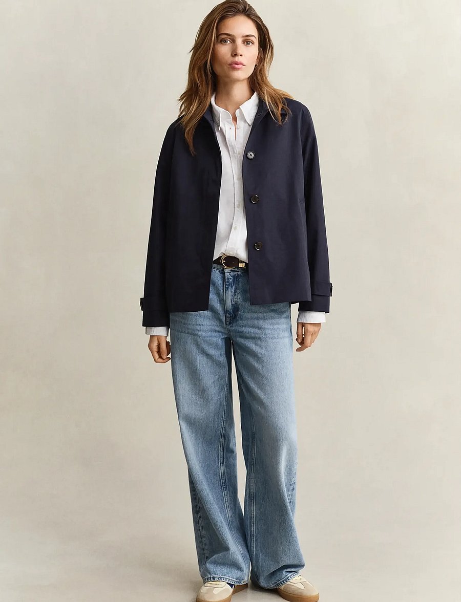 Gant - Short Car Coat - trenchcoats - evening blue - 4