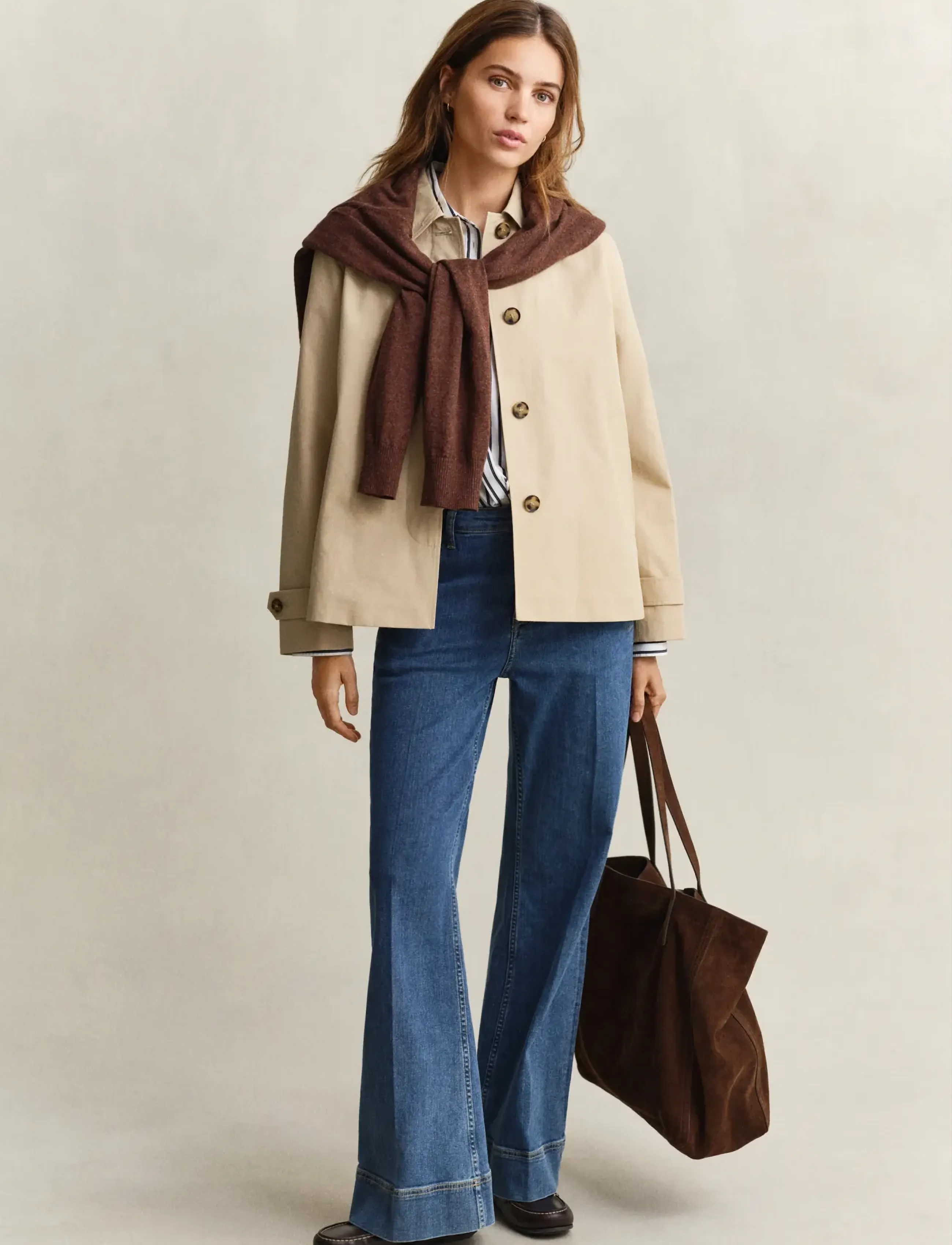 Gant - Short Car Coat - trenchcoats - oat beige - 4