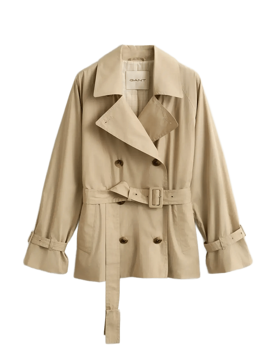 Gant - LIGHTWEIGHT SHORT TRENCH COAT - trenchcoats - oat beige - 1