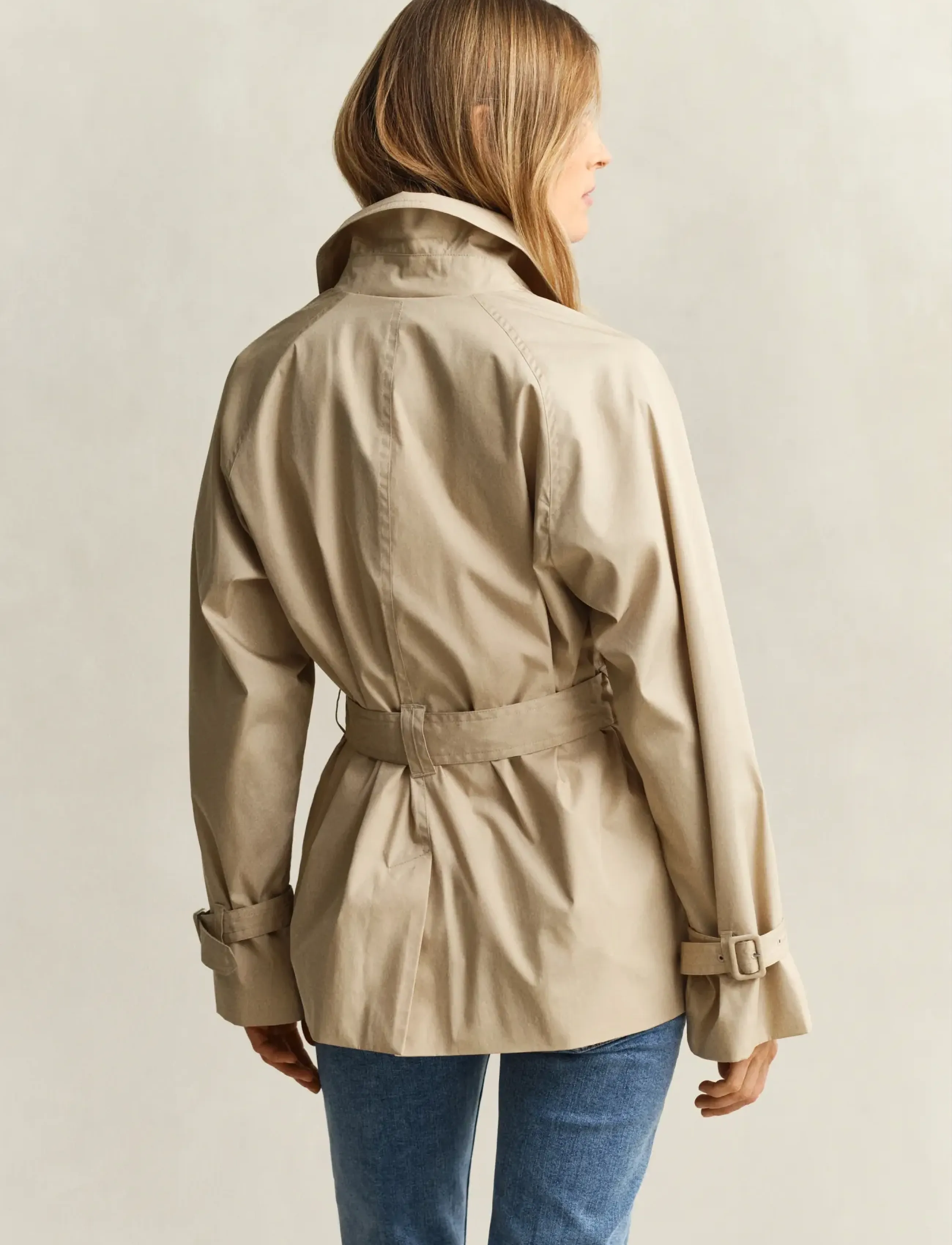 Gant - LIGHTWEIGHT SHORT TRENCH COAT - trenchcoats - oat beige - 2