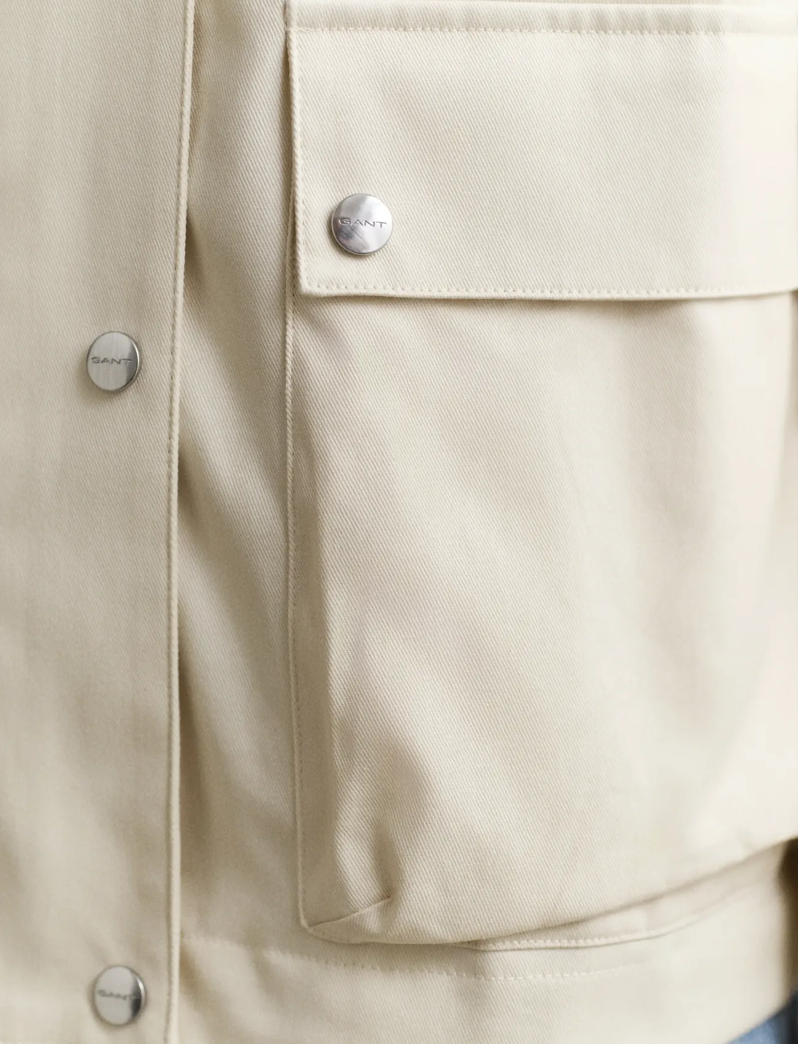 Gant - COTTON SPRING DECKER JACKET - darba stila jakas - cream - 3