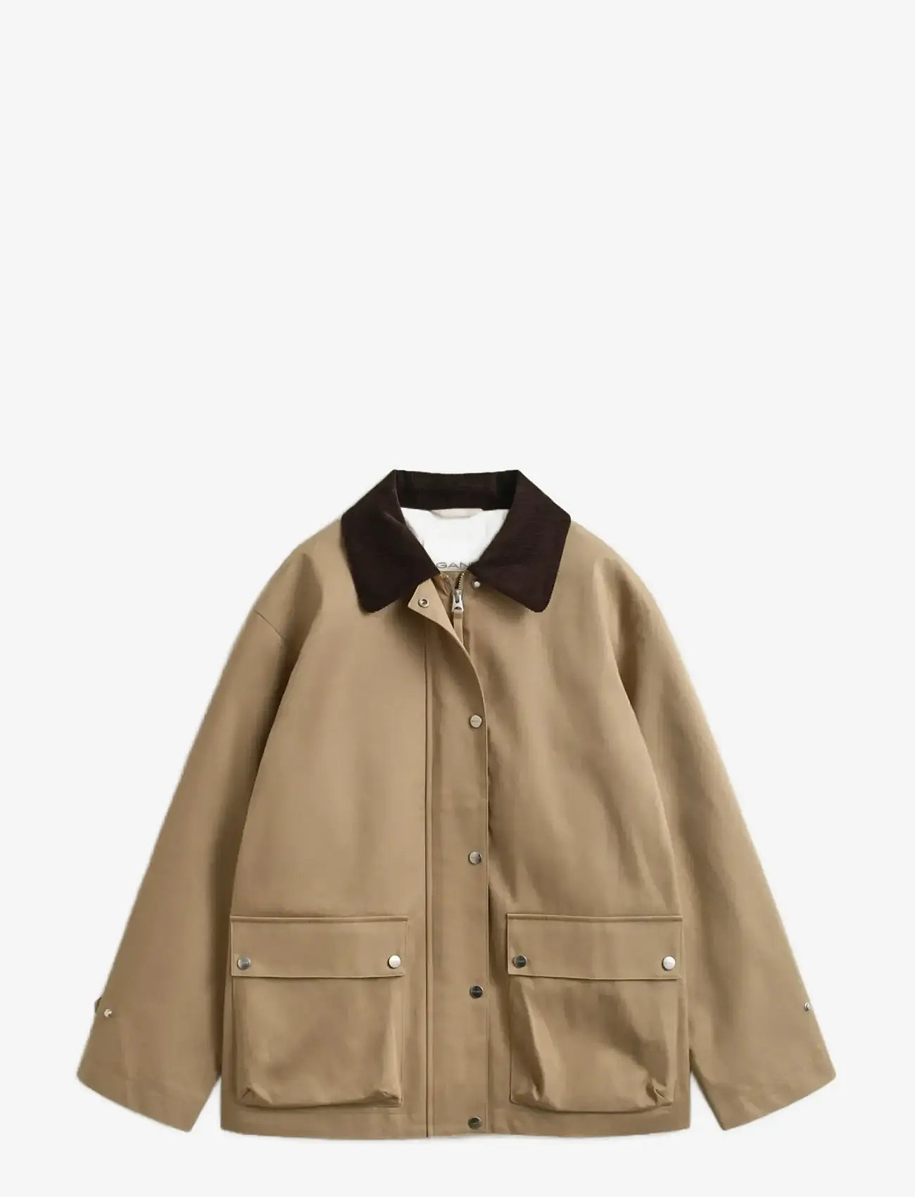 Gant - COTTON SPRING DECKER JACKET - Üleriided - dark khaki - 1