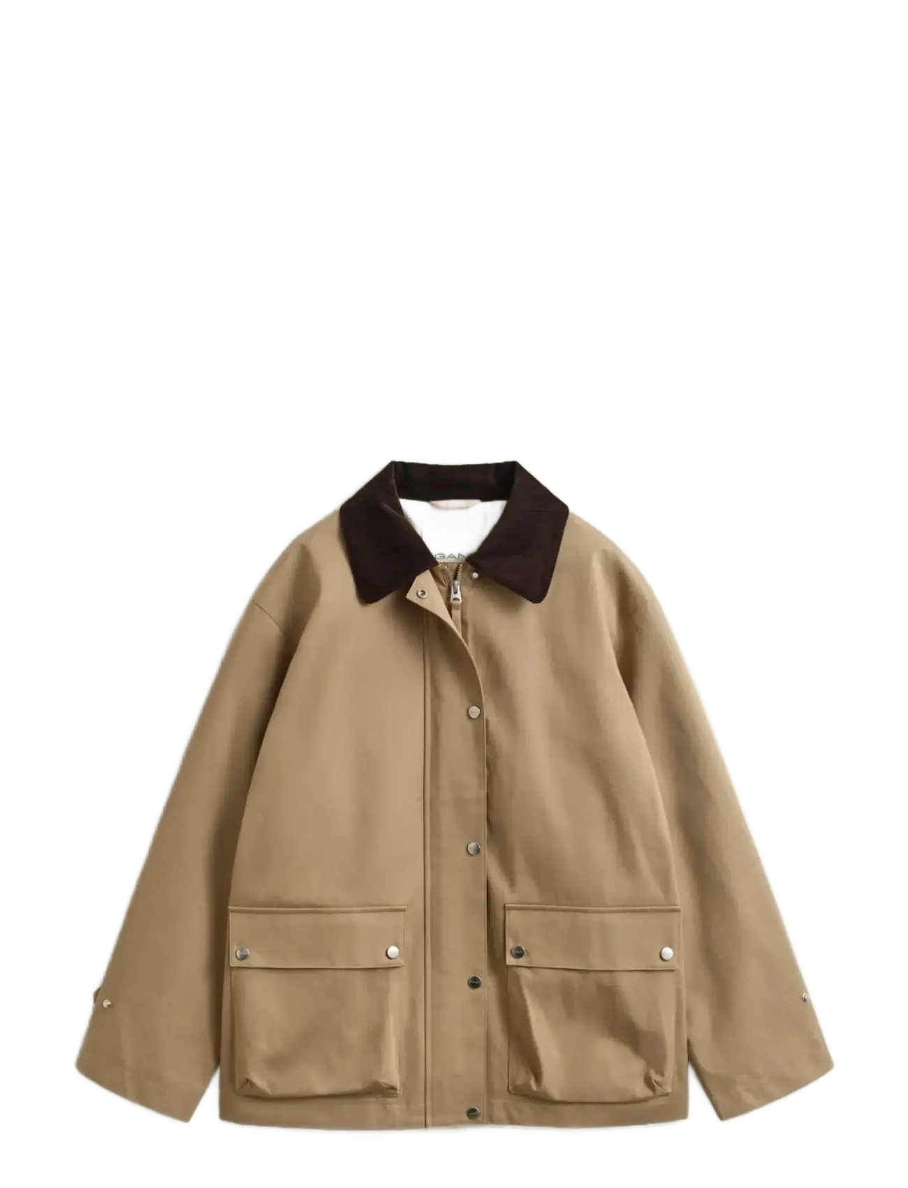 GANT COTTON SPRING DECKER JACKET - Korte jassen - DARK KHAKI / brown
