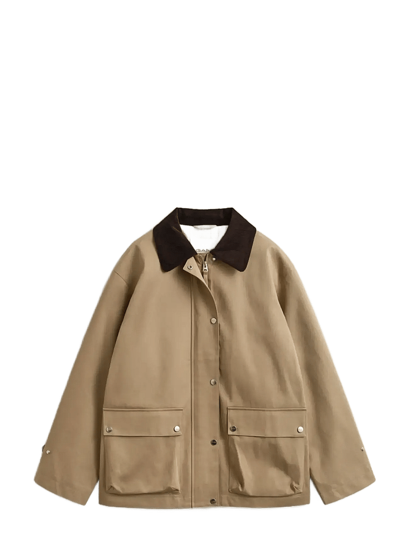 Gant - COTTON SPRING DECKER JACKET - utility-jakker - dark khaki - 1