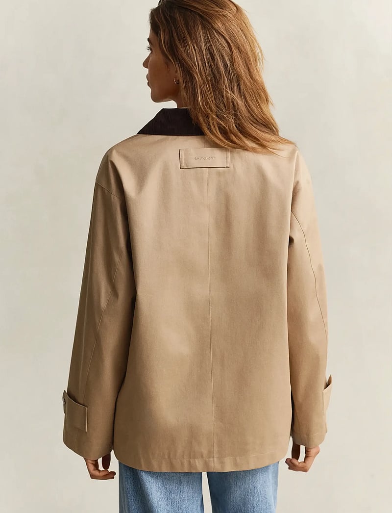 Gant - COTTON SPRING DECKER JACKET - utility-jakker - dark khaki - 2