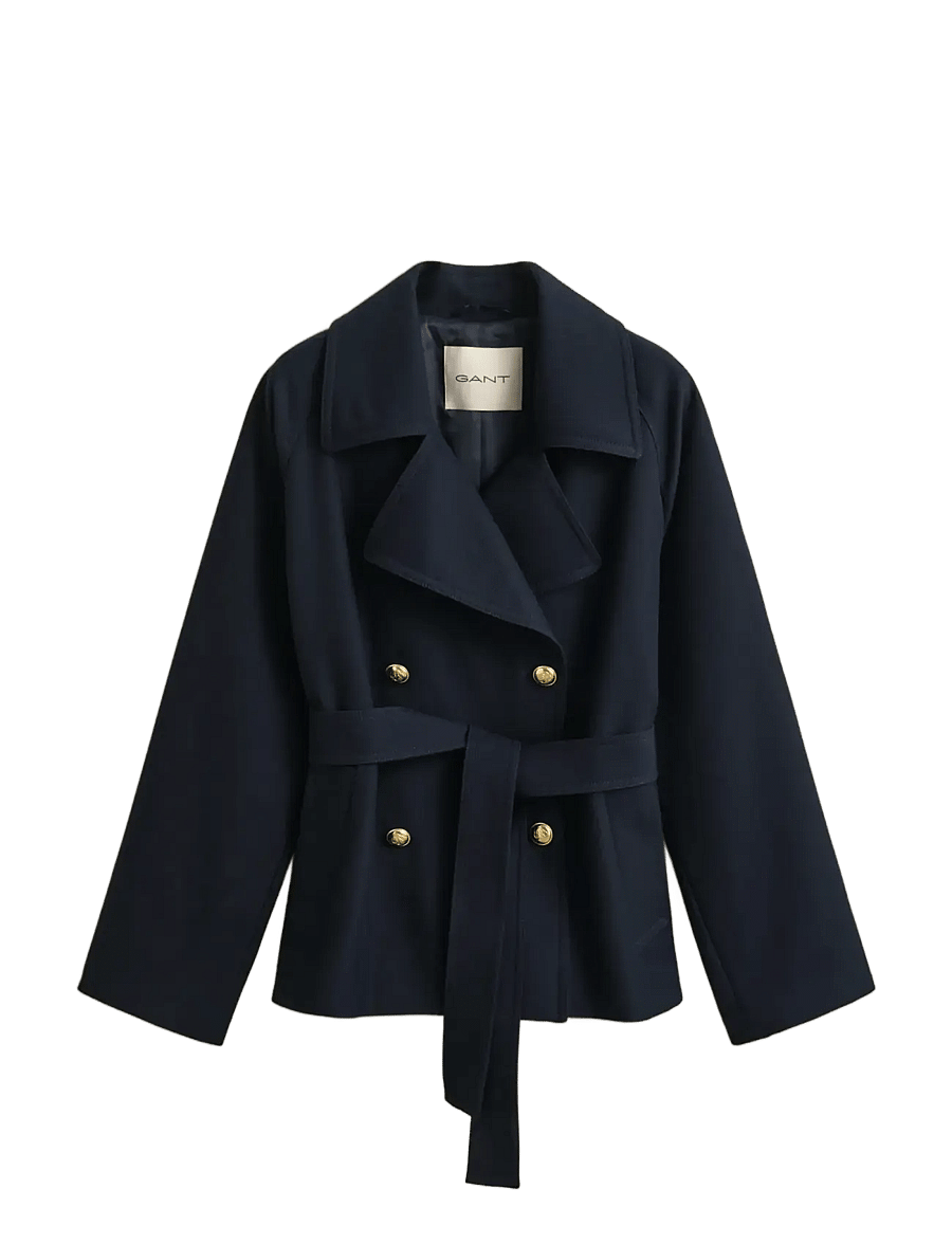 Gant - FLUID SHORT TRENCH COAT - evening blue - 1