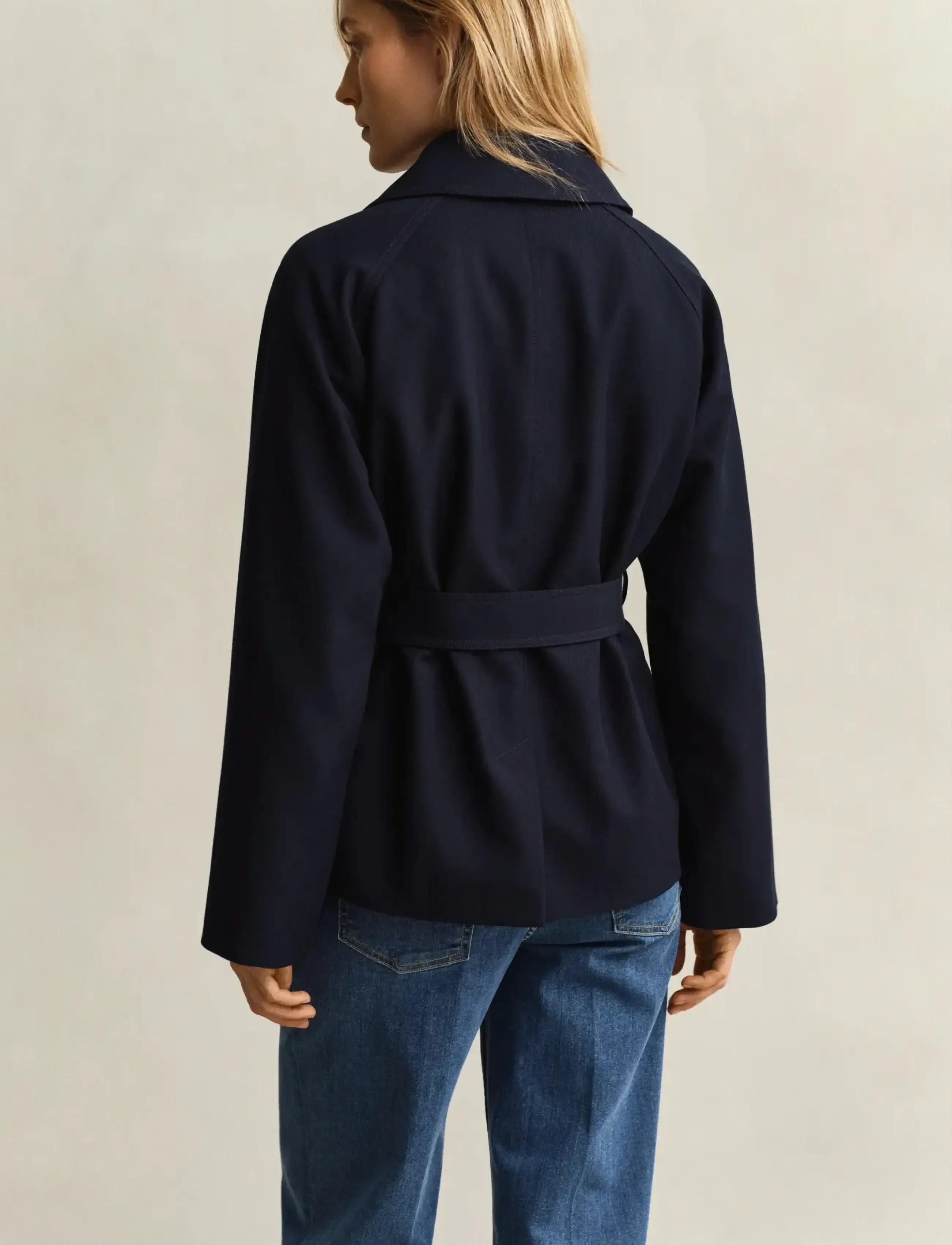 Gant - FLUID SHORT TRENCH COAT - evening blue - 2