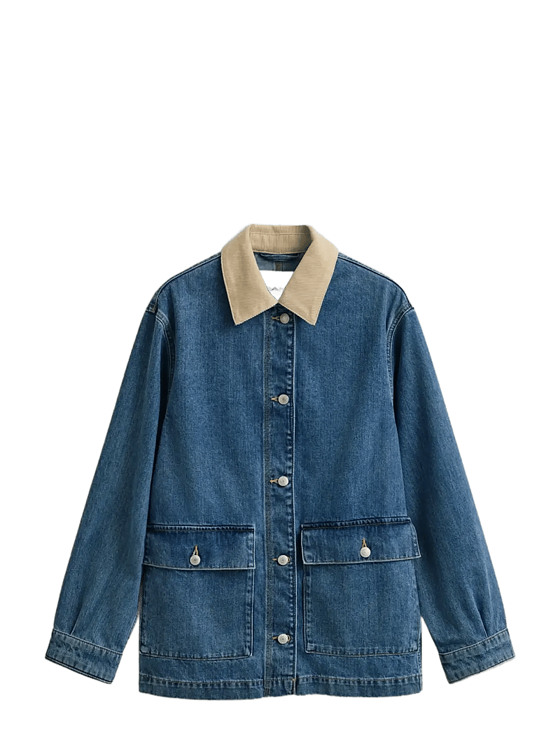 Gant - DENIM SPRING DECKER JACKET - frühlingsjacken - mid blue - 1