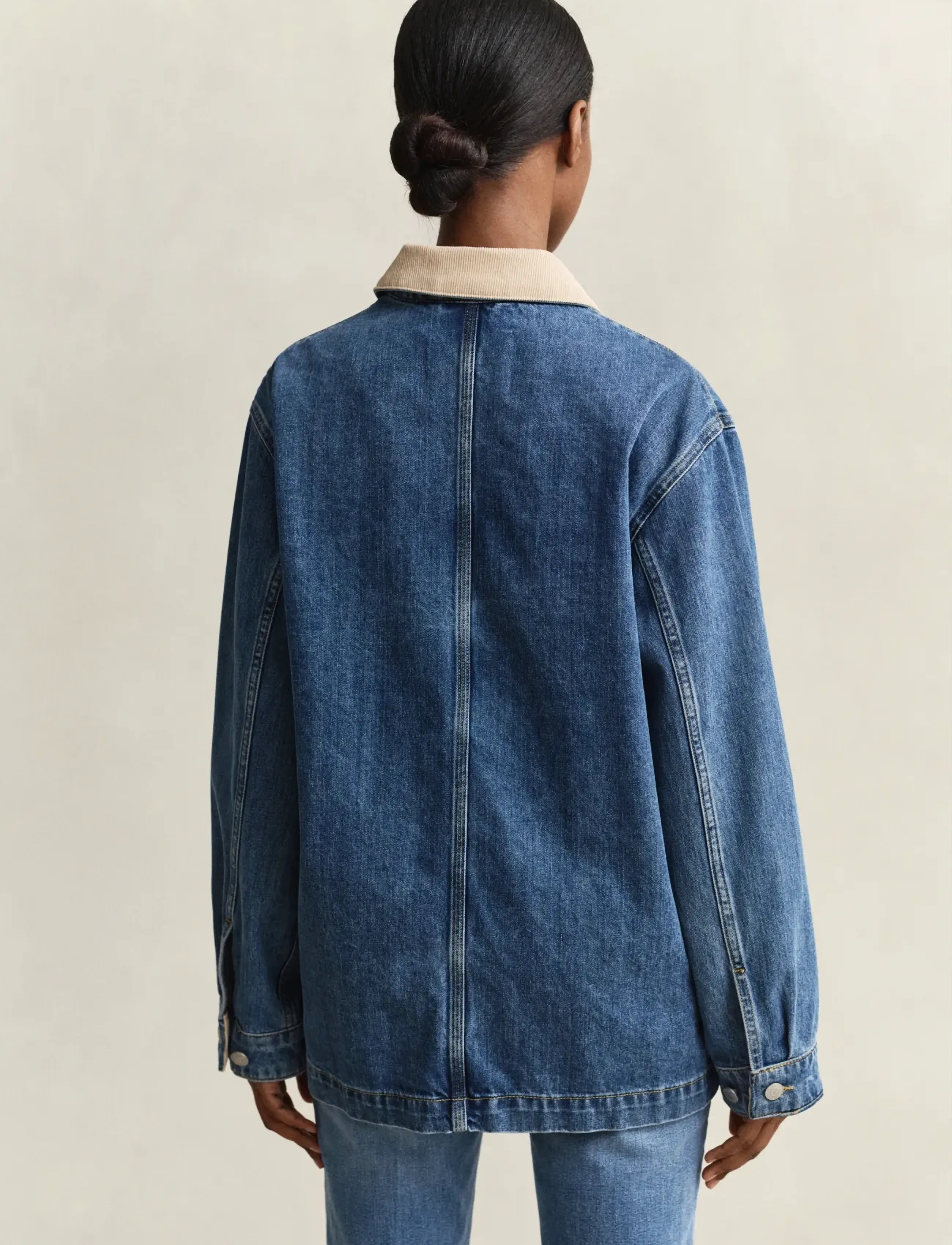 Gant - DENIM SPRING DECKER JACKET - teksatagid - mid blue - 2