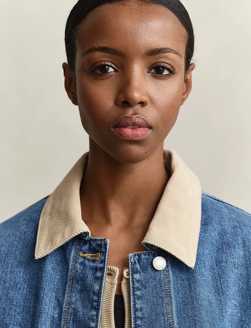 Gant - DENIM SPRING DECKER JACKET - frühlingsjacken - mid blue - 3