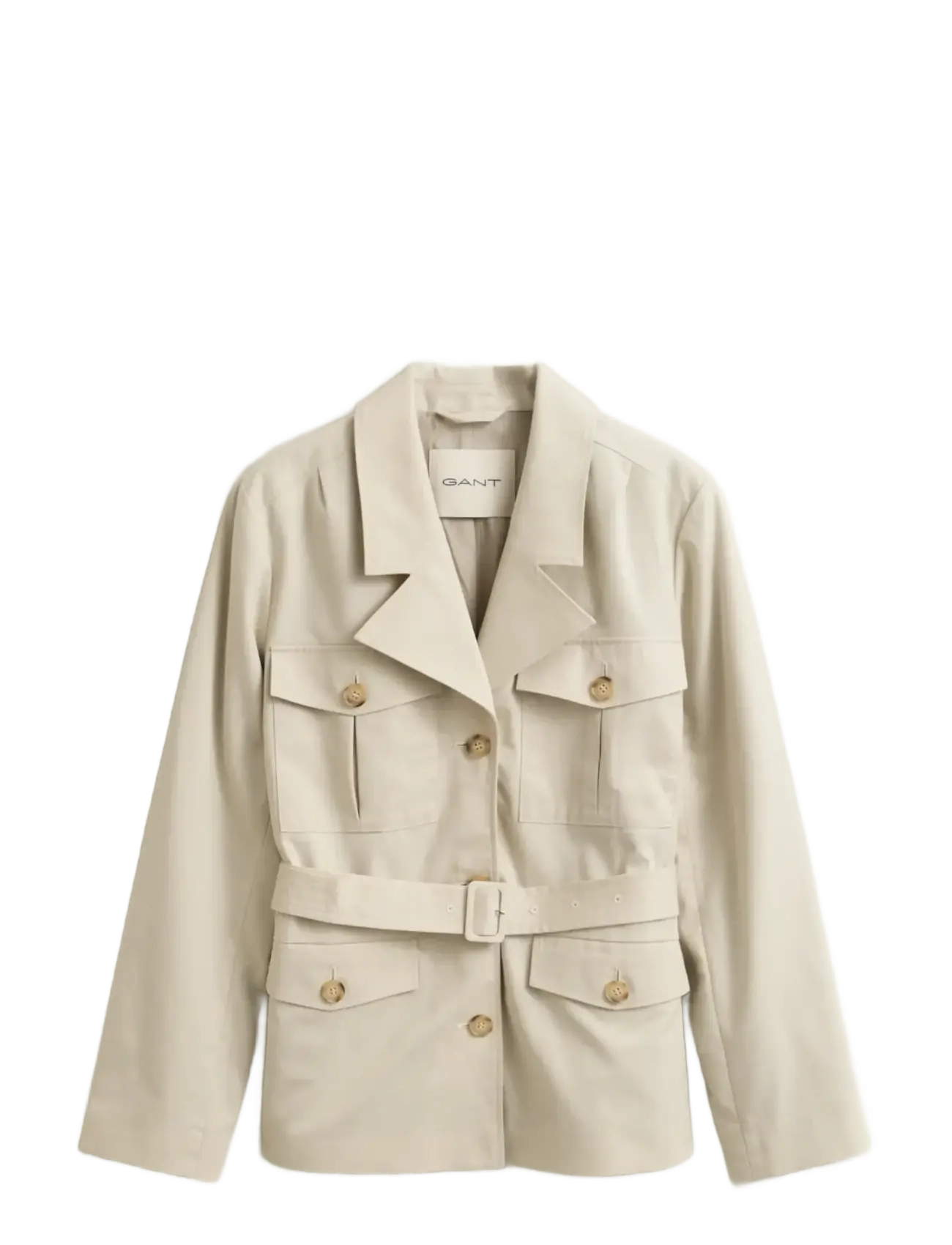 GANT Utility Belted Jacke Cream - L - Damen