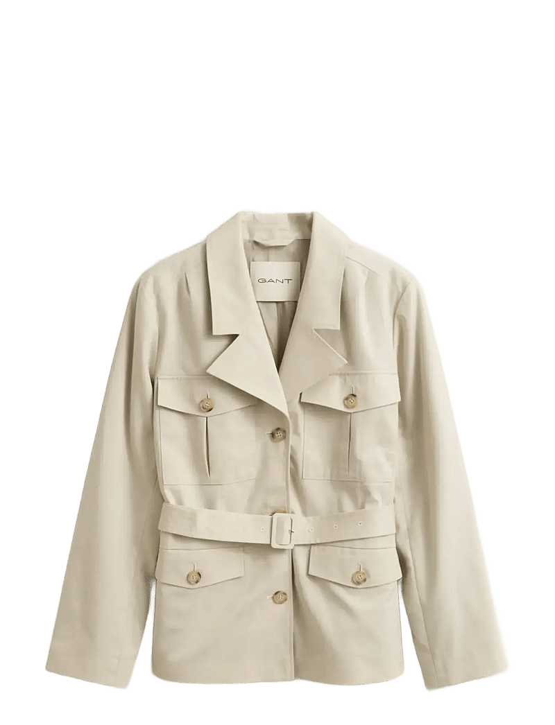 GANT - UTILITY BELTED JACKET - forårsjakker - faded beige - 1
