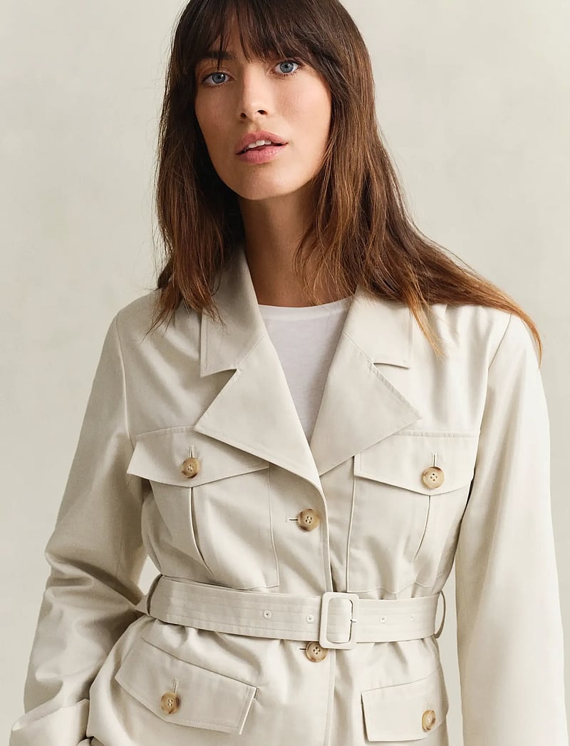 GANT - UTILITY BELTED JACKET - forårsjakker - faded beige - 3