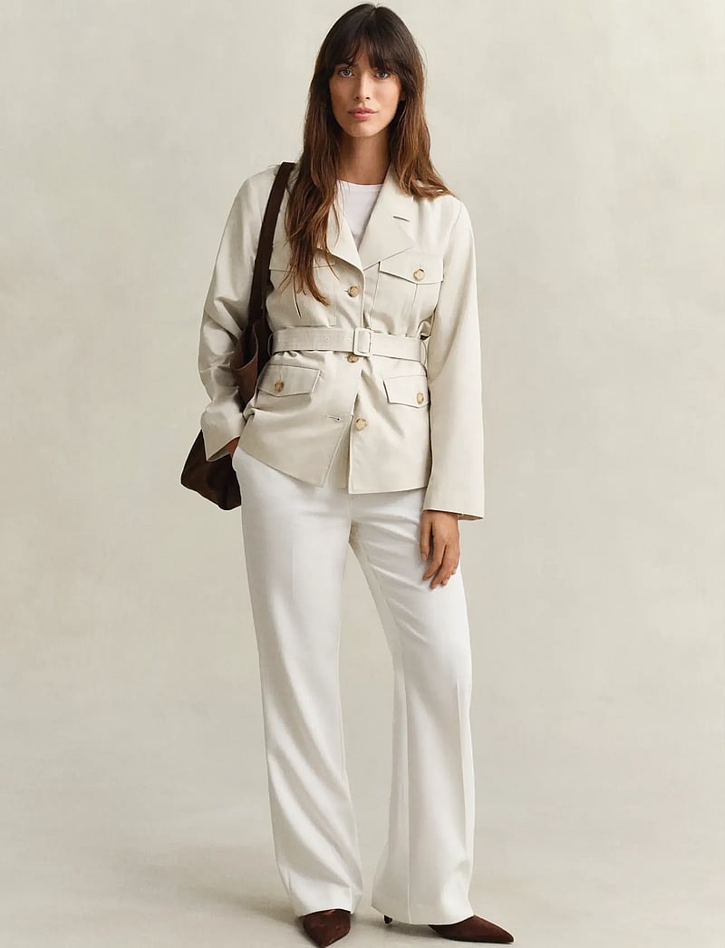Gant - UTILITY BELTED JACKET - frühlingsjacken - faded beige - 4