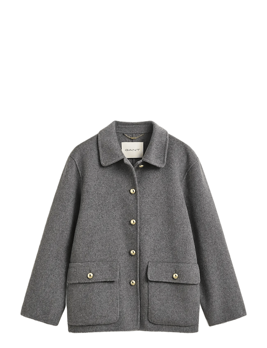 Gant - HANDSTITCHED JACKET - villased jakid - charcoal melange - 0