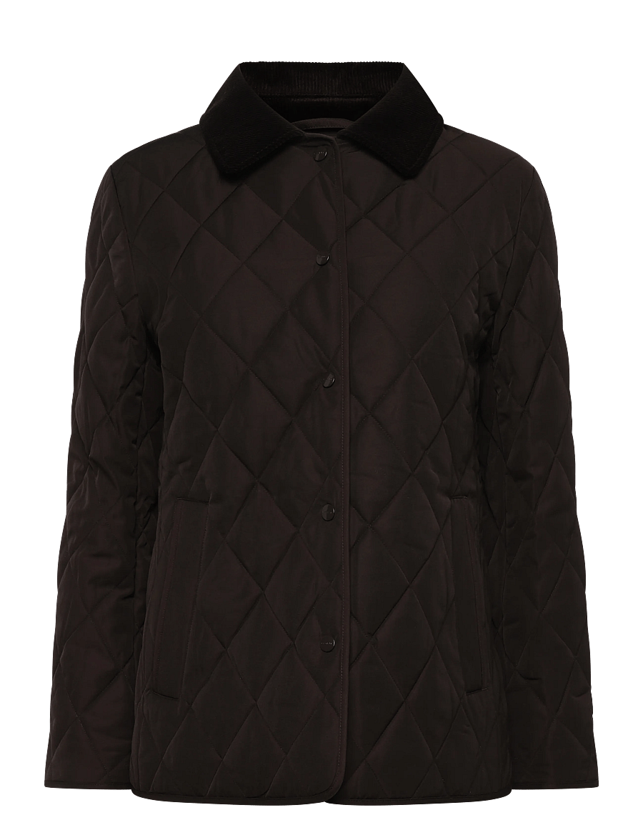 Gant - Slim Quilted Jacket - frühlingsjacken - deep brown - 1