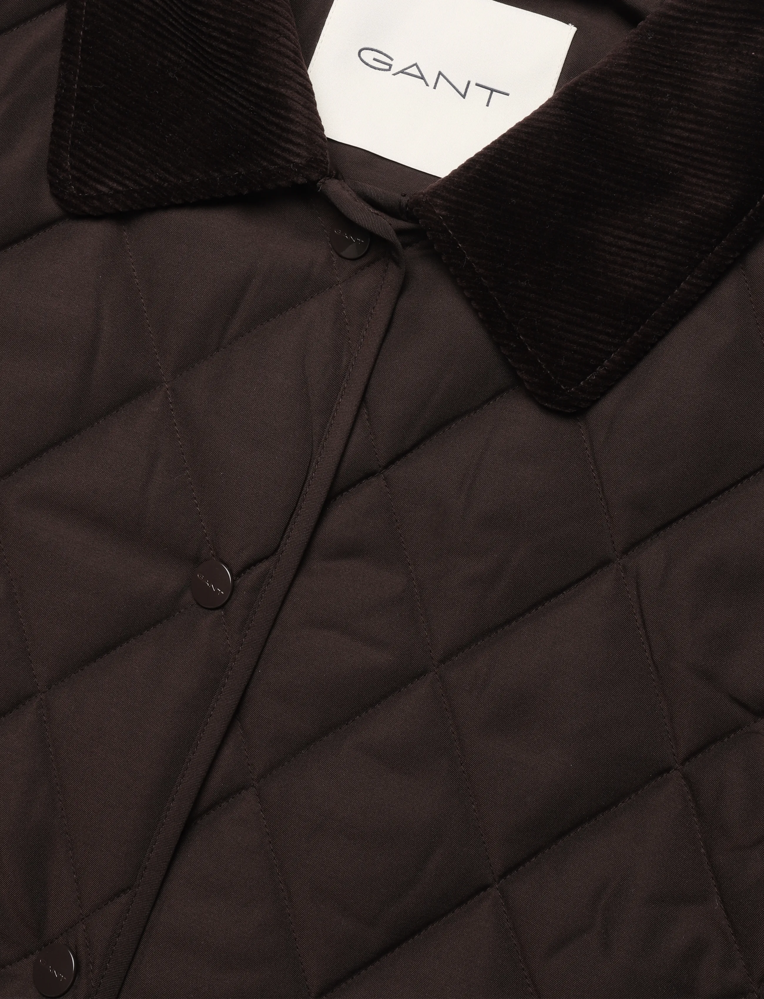 Gant - Slim Quilted Jacket - spring jackets - deep brown - 5