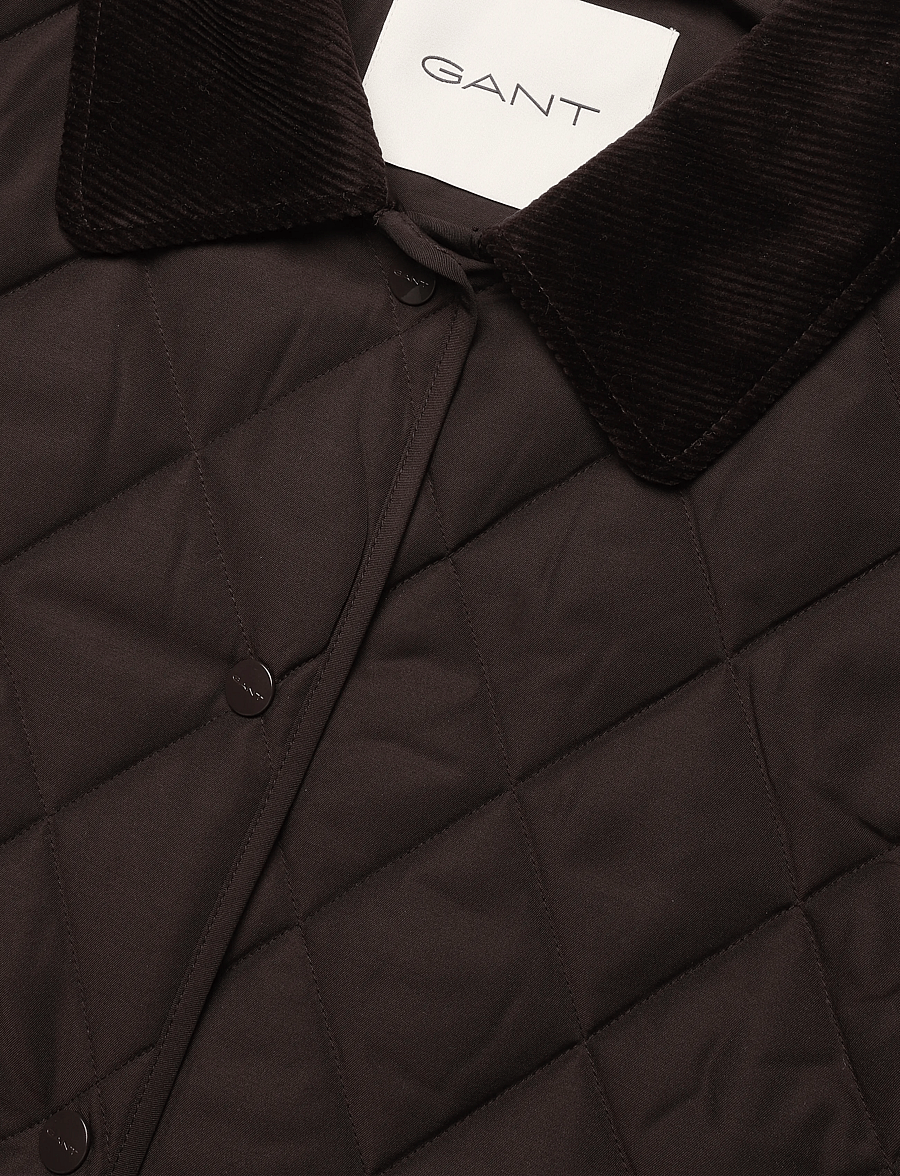 Gant - Slim Quilted Jacket - frühlingsjacken - deep brown - 5