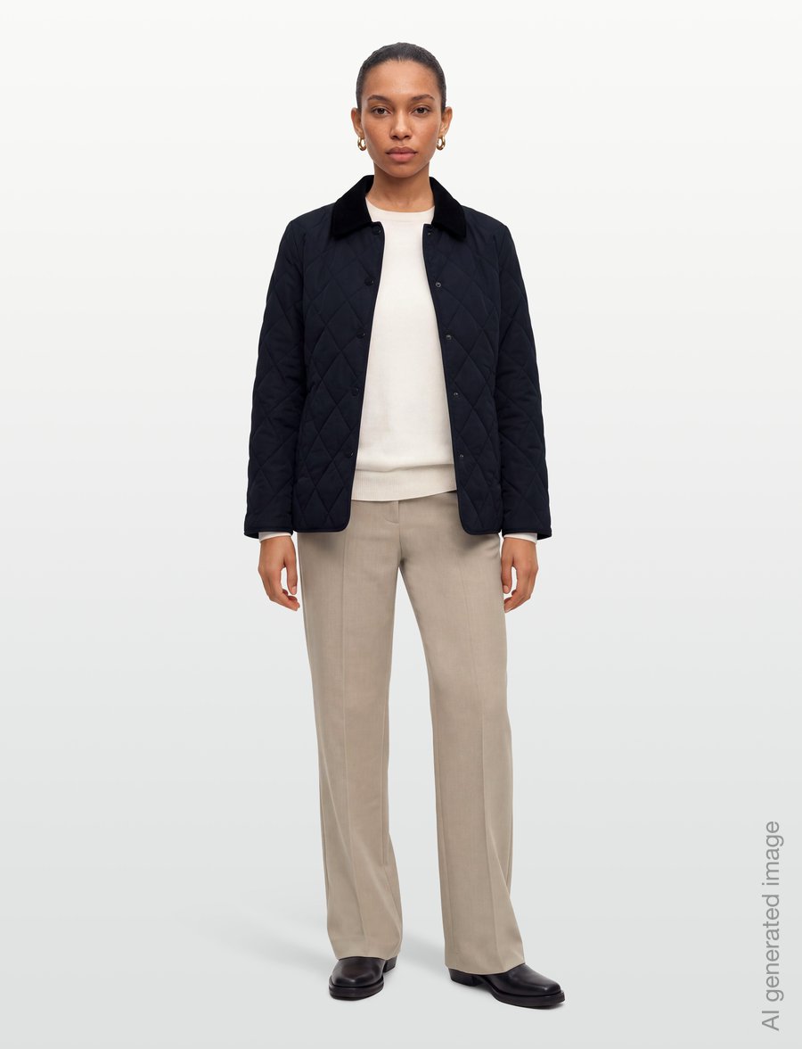 Gant - Slim Quilted Jacket - vårjackor - evening blue - 0