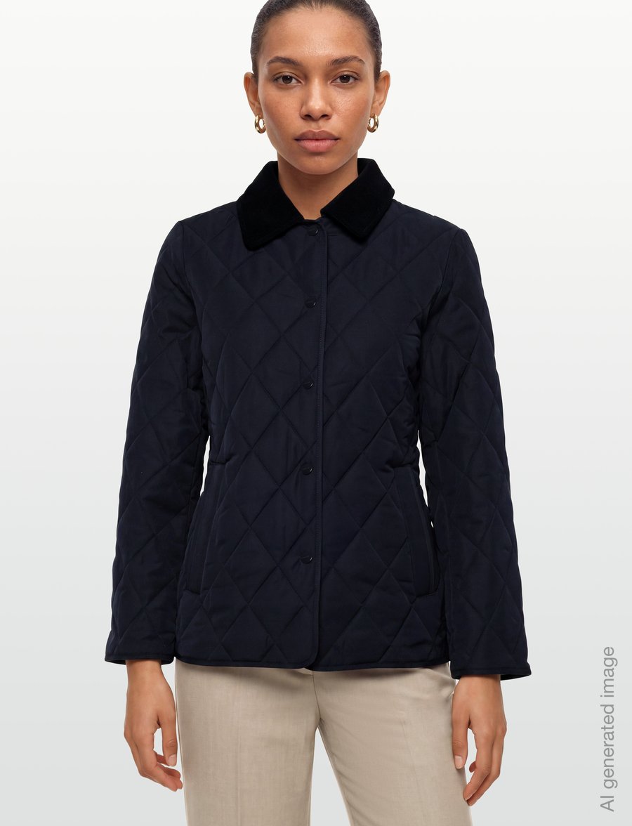 Gant - Slim Quilted Jacket - vårjackor - evening blue - 3
