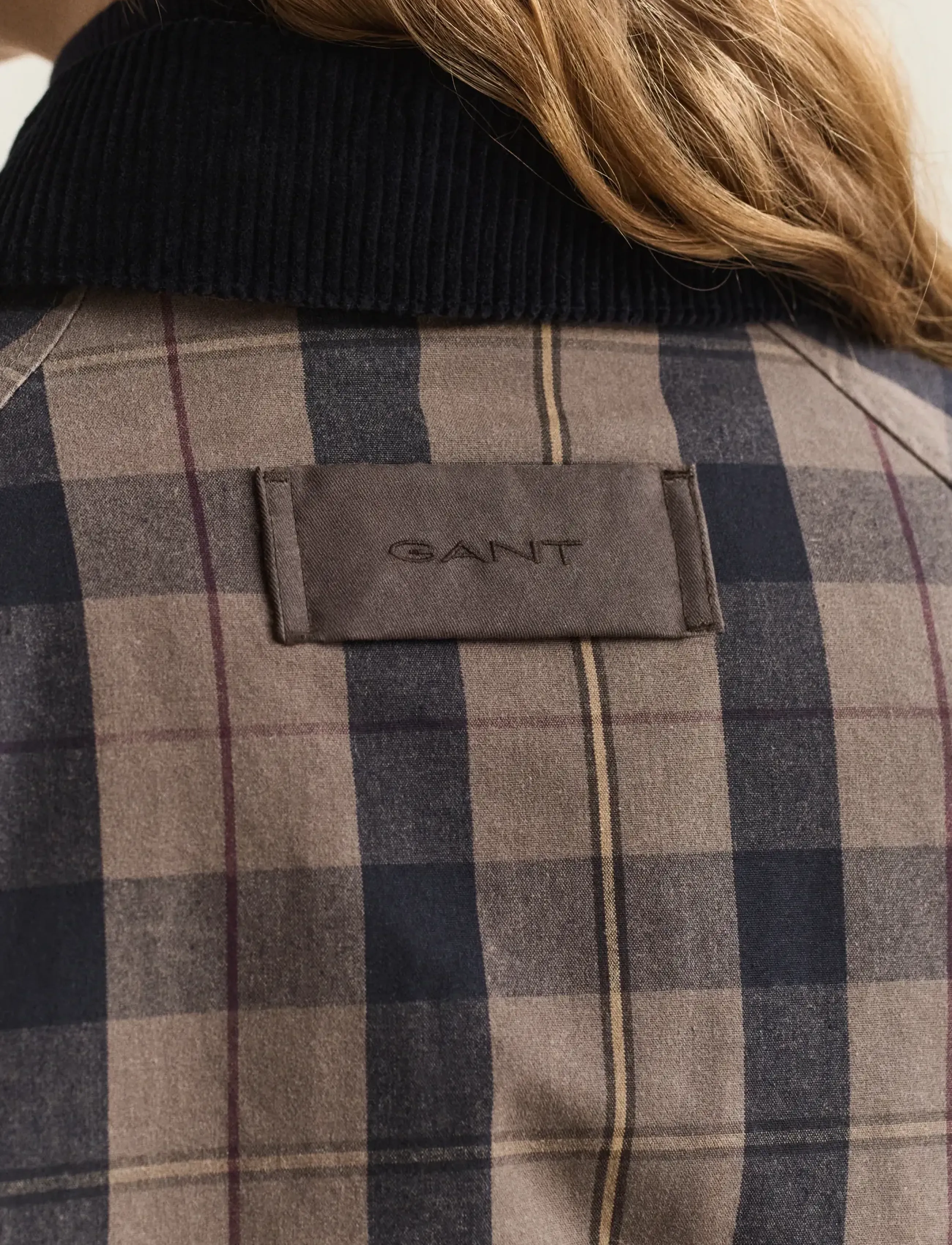 Gant Checked Waxed Jacket jackor dam – bild 5