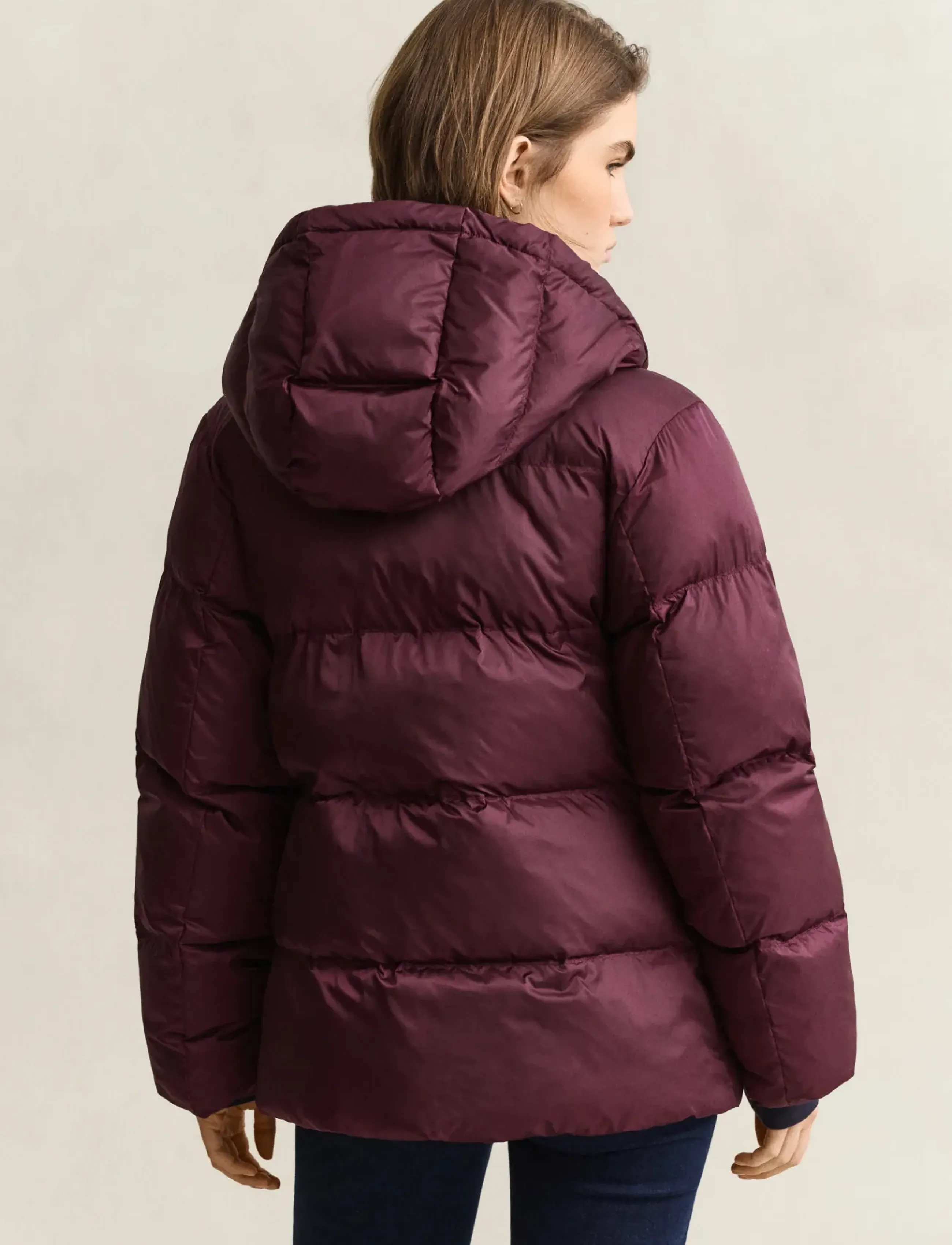 Gant - MID PADDED JACKET - vinterjakker - darkened wine - 2