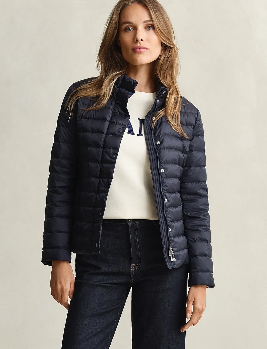 Gant - LIGHT DOWN JACKET - vinterjakker - evening blue - 0