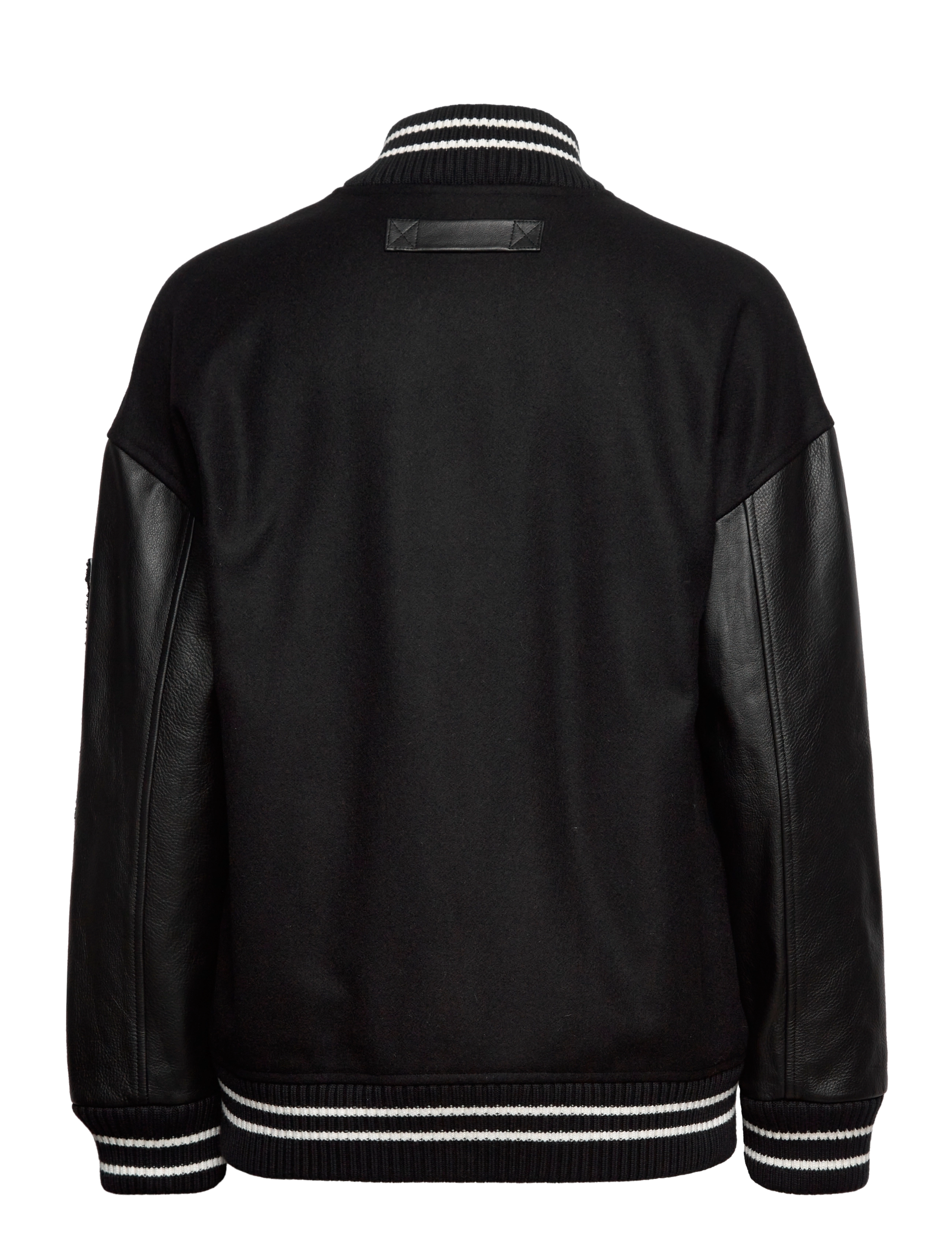 GANT - D1. OVERSIZED GANT VARSITY JACKET - ebony black - 1