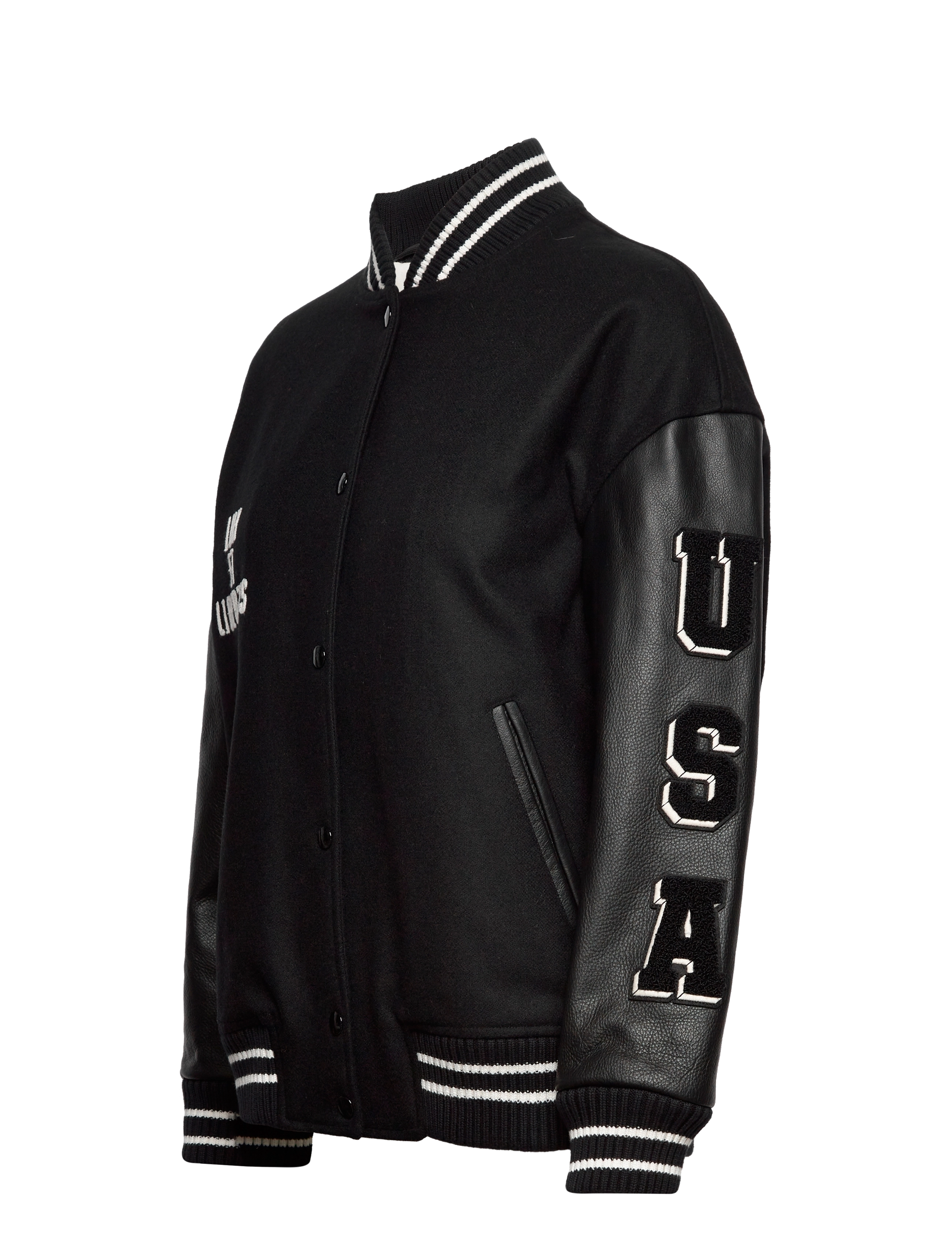 GANT - D1. OVERSIZED GANT VARSITY JACKET - ebony black - 2