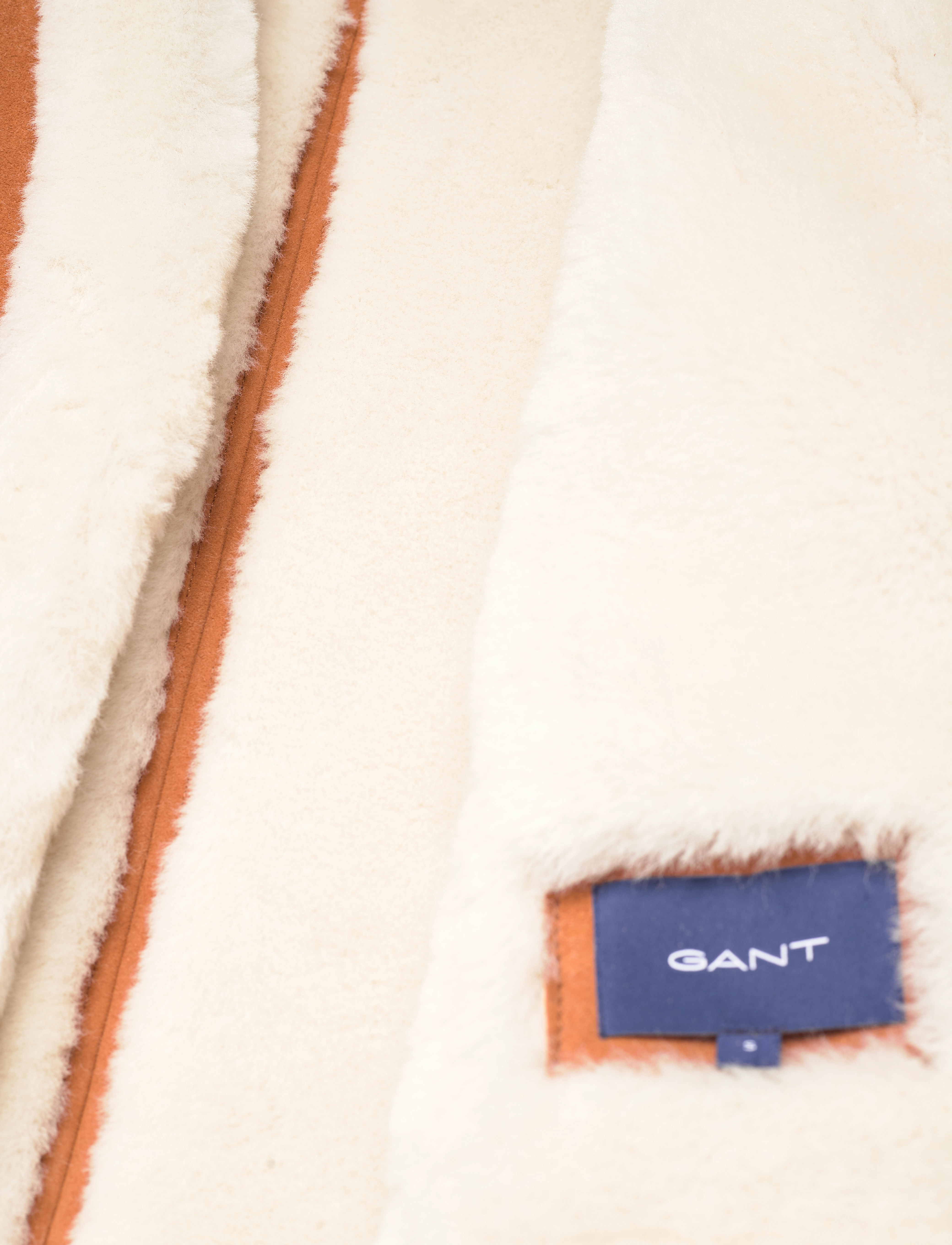 GANT - D2. SHEARLING VEST - dark ochre - 4