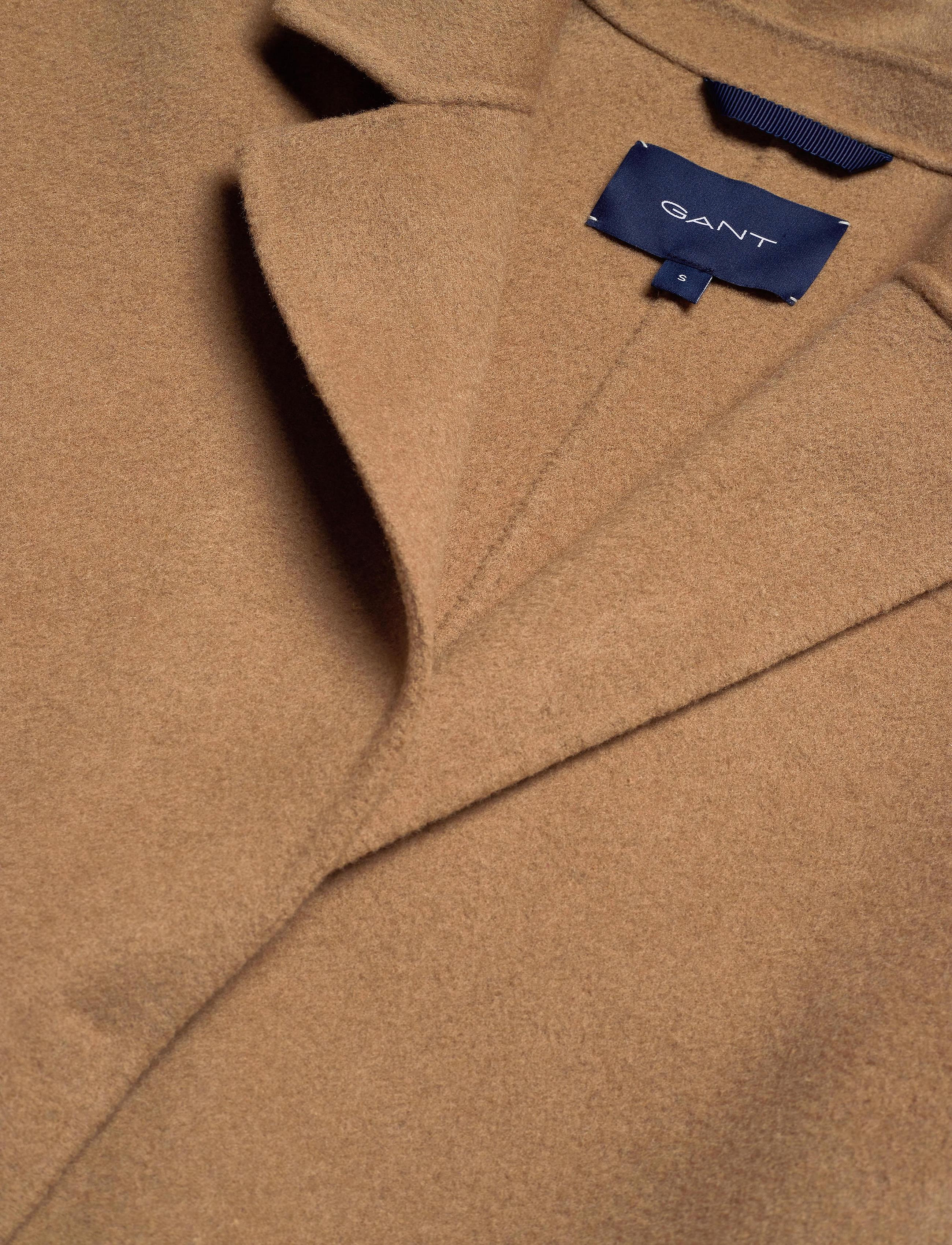 GANT - D1. WOOL BLEND BELTED COAT - warm khaki - 2