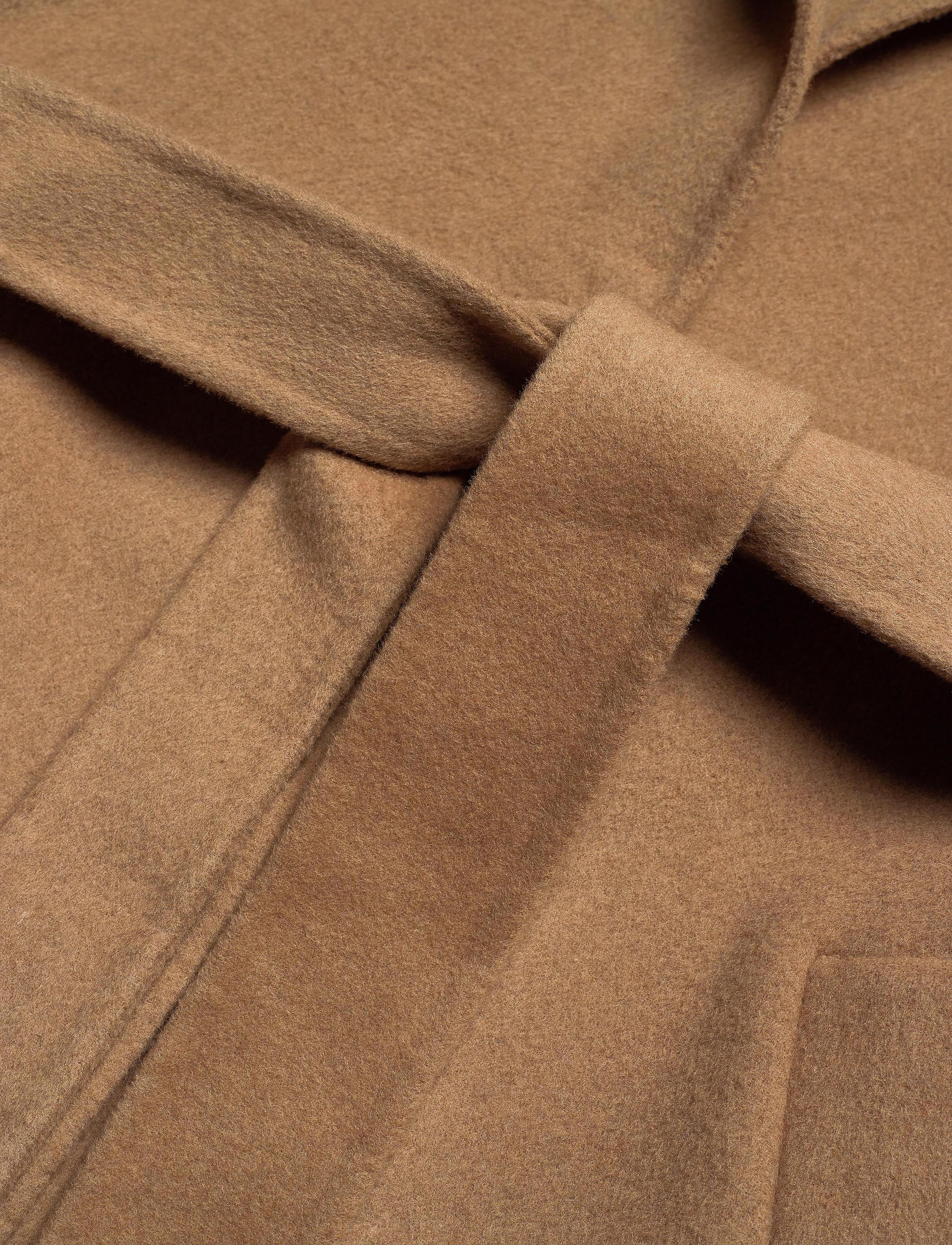 GANT - D1. WOOL BLEND BELTED COAT - warm khaki - 4