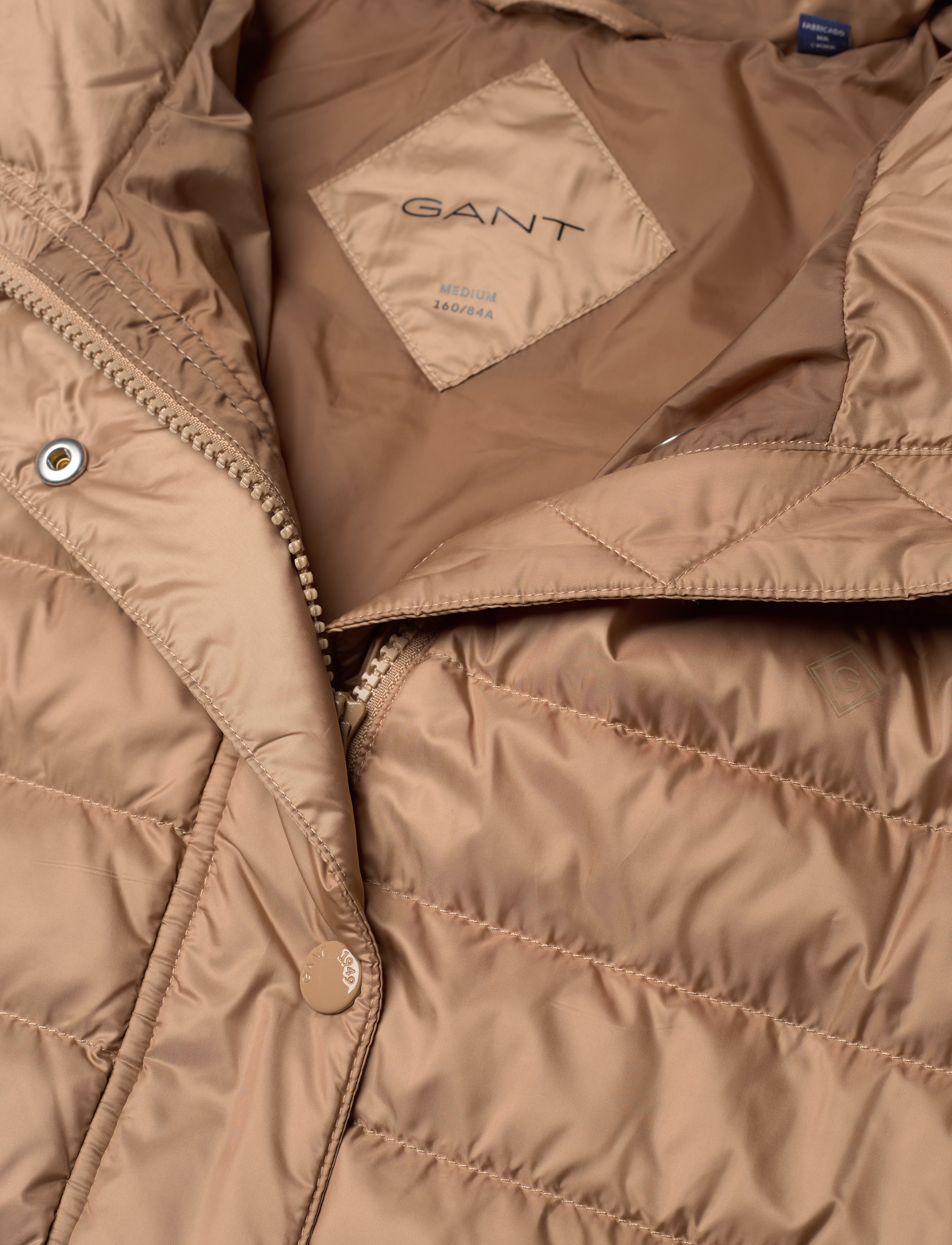 GANT - D1. LIGHT DOWN COAT - warm khaki - 2