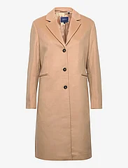GANT - WOOL BLEND TAILORED COAT - Žieminiai paltai - dark khaki - 0
