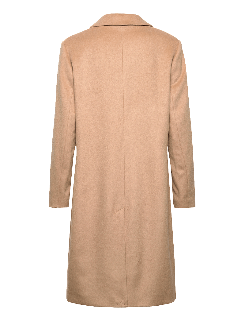 GANT - WOOL BLEND TAILORED COAT - dark khaki - 2