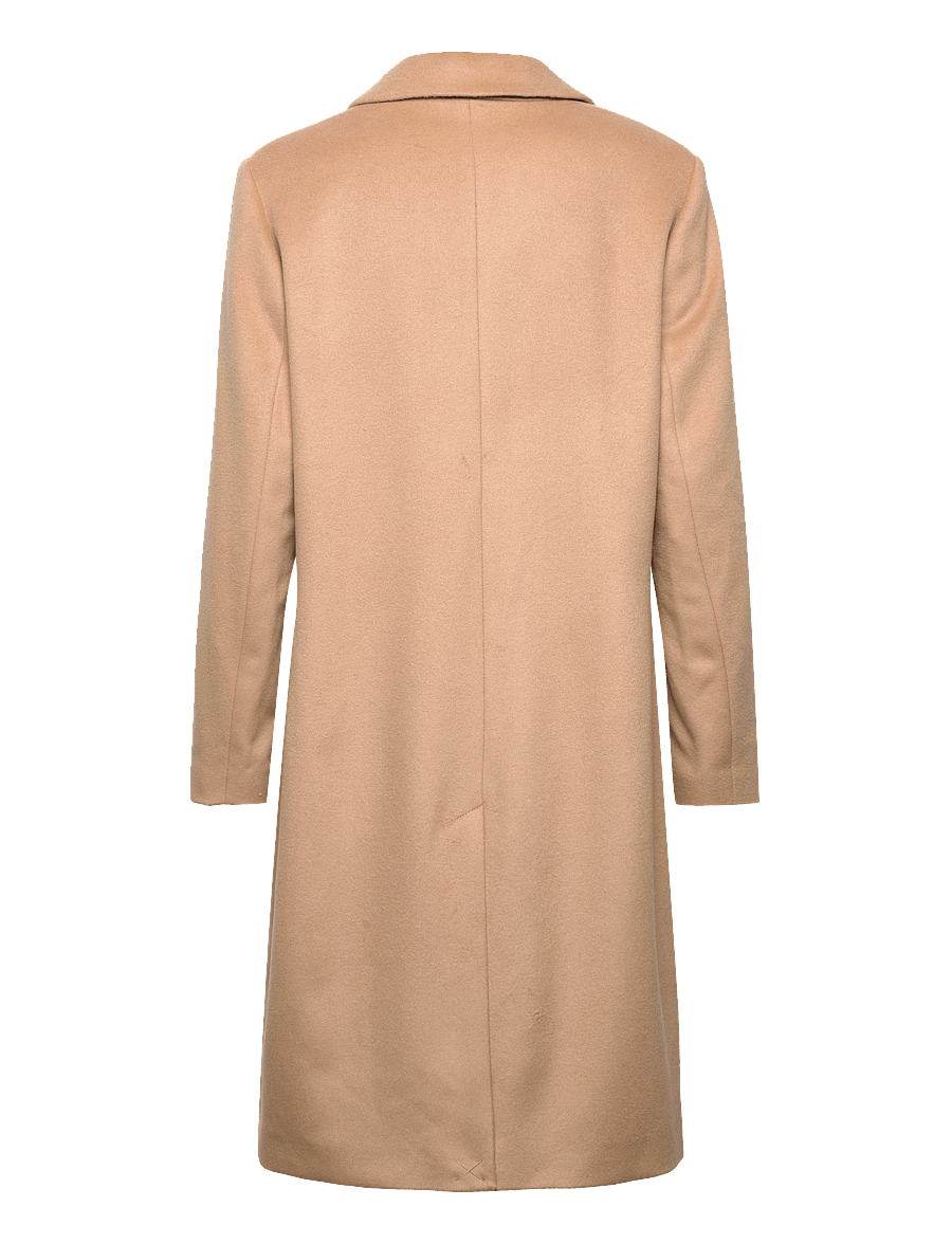 GANT - WOOL BLEND TAILORED COAT - dark khaki - 2