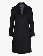 GANT - WOOL BLEND TAILORED COAT - vinterkappor - ebony black - 0